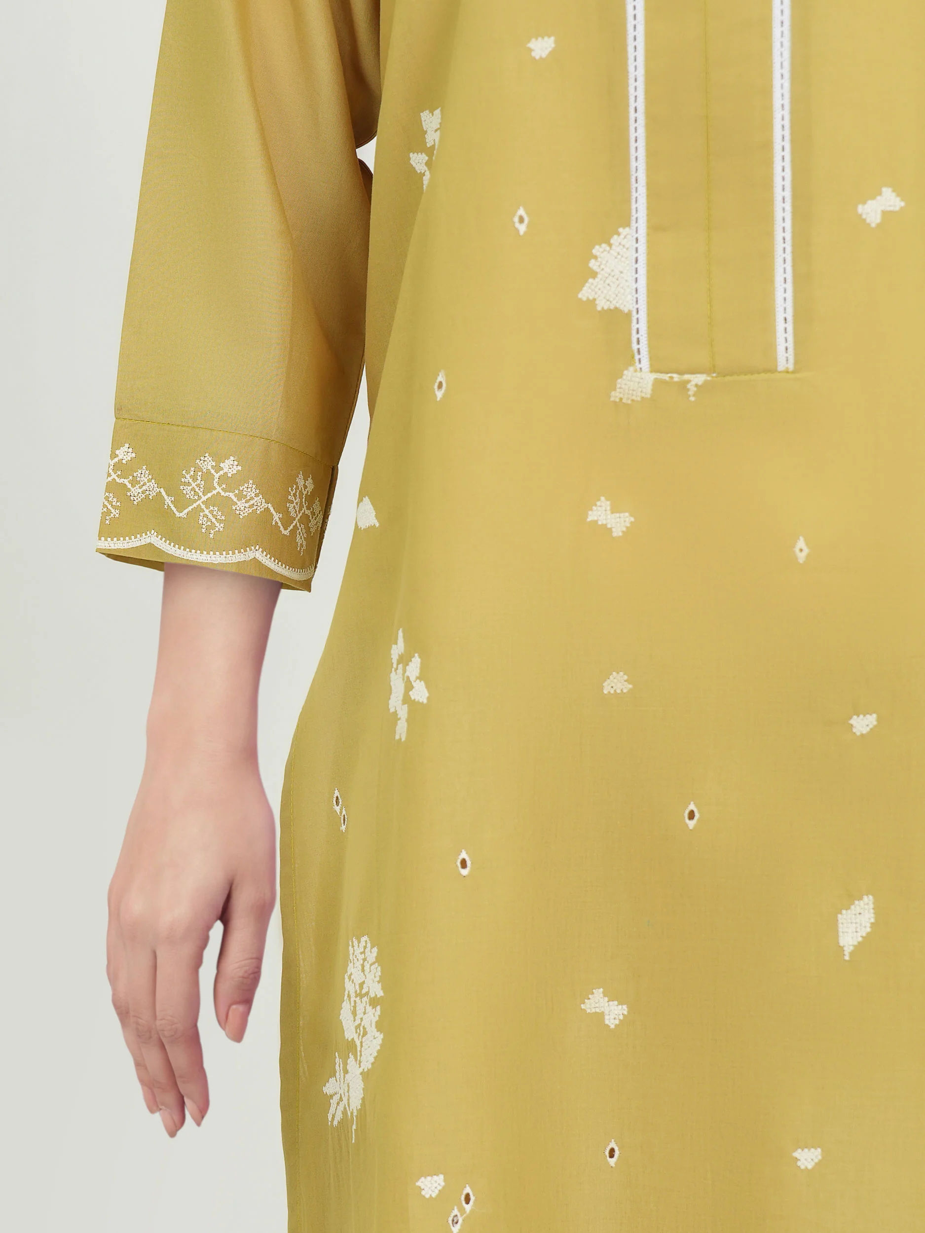 2 Piece Lawn Suit- Embroidered (Unstitched) - Image 5