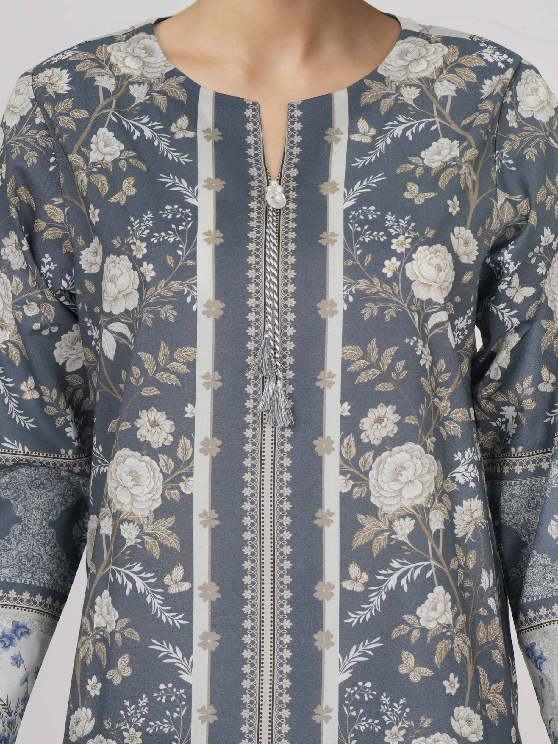 3 Piece Lawn Suit (Unstitched) - Image 4