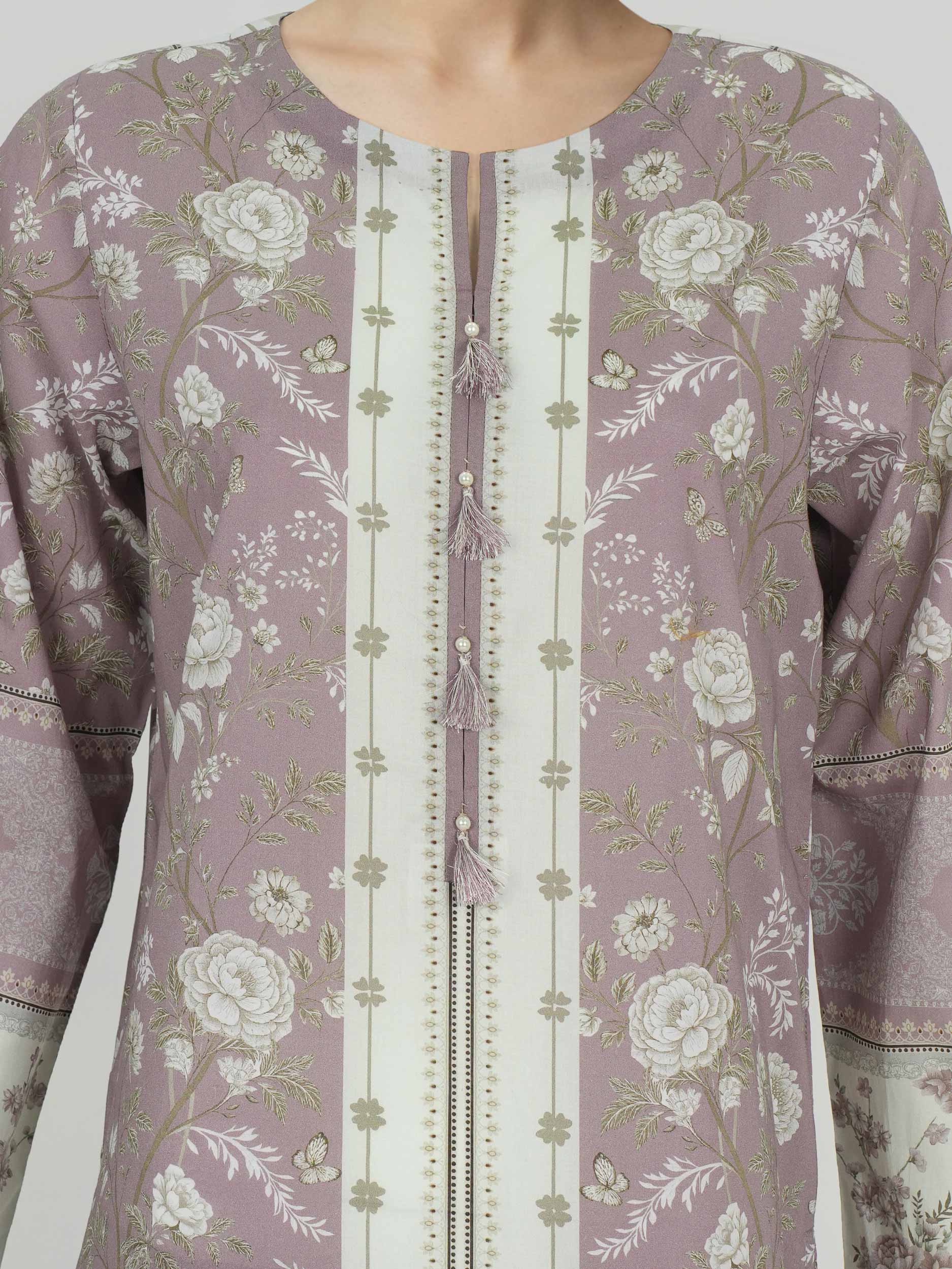 3 Piece Lawn Suit (Unstitched) - Image 4