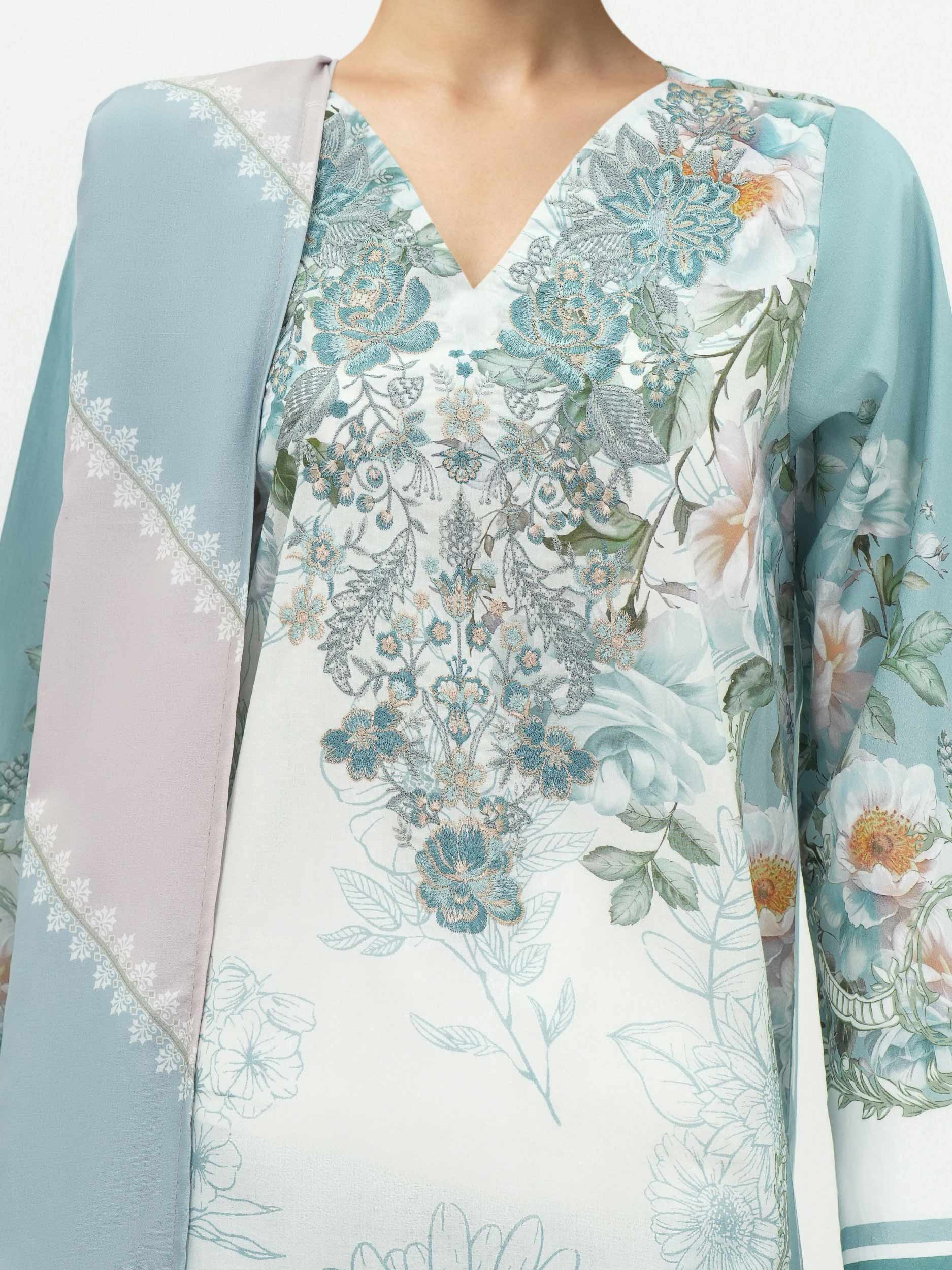 3 Piece Lawn Suit-Embroidered (Unstitched) - Image 4