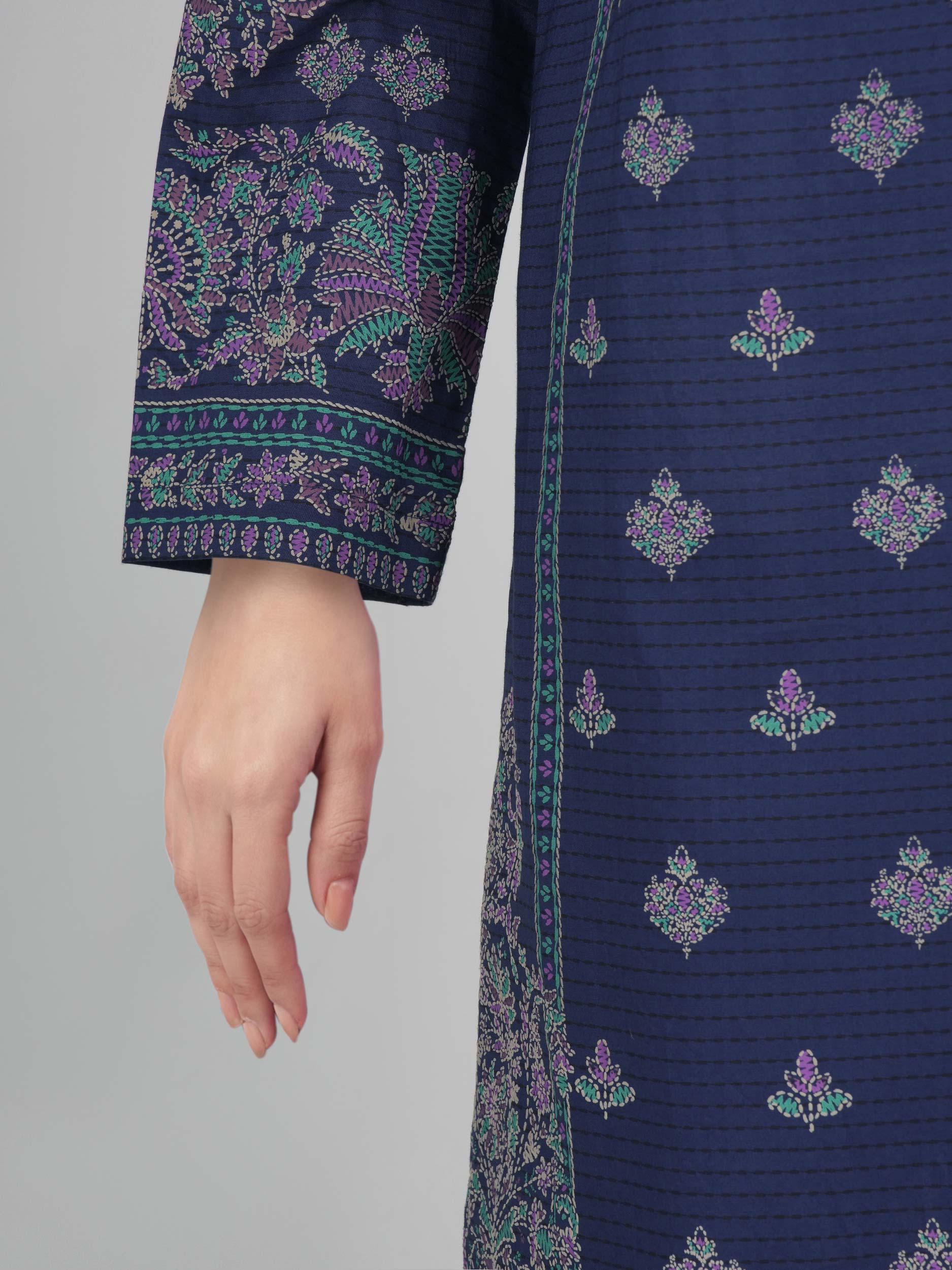 3 Piece Lawn Suit-  Embroidered (Unstitched) - Image 5