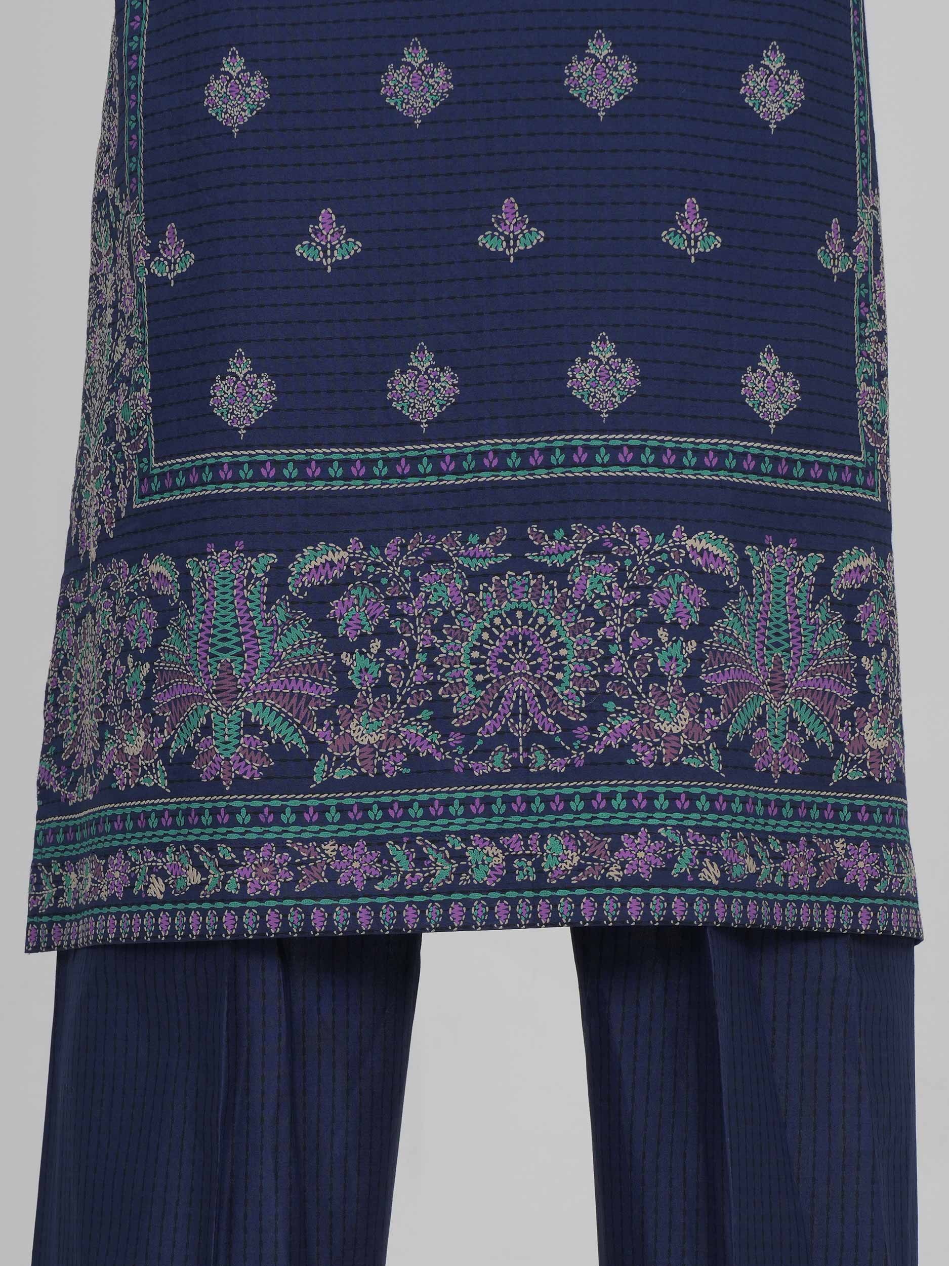 3 Piece Lawn Suit-  Embroidered (Unstitched) - Image 6