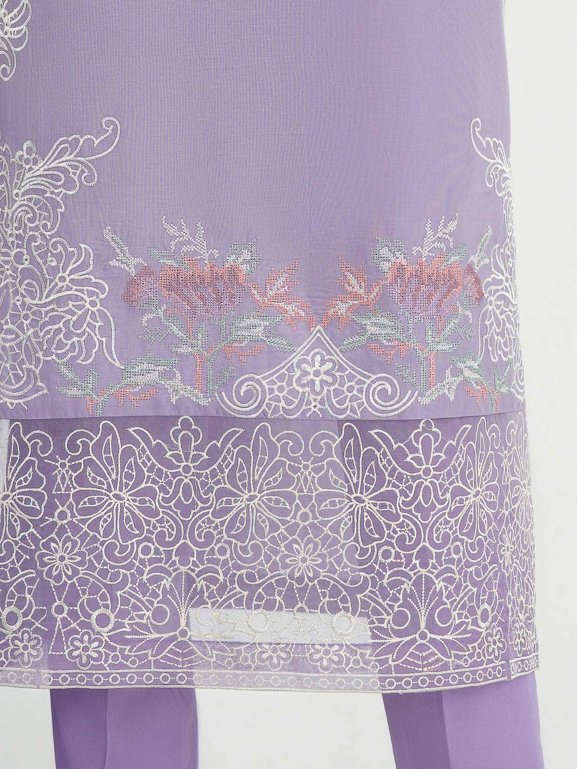 3 Piece Lawn Suit- Embroidered (Unstitched) - Image 5