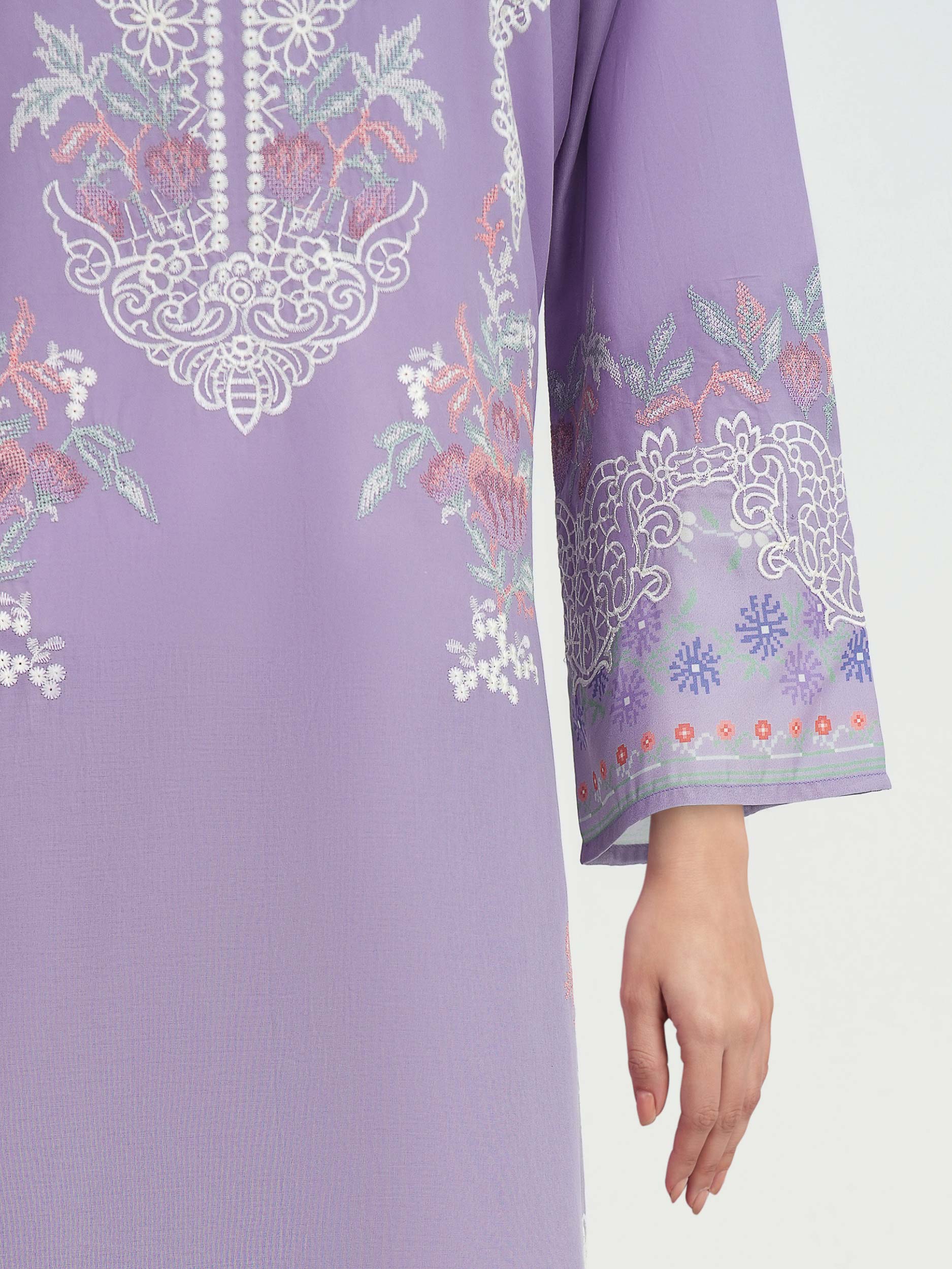 3 Piece Lawn Suit- Embroidered (Unstitched) - Image 6