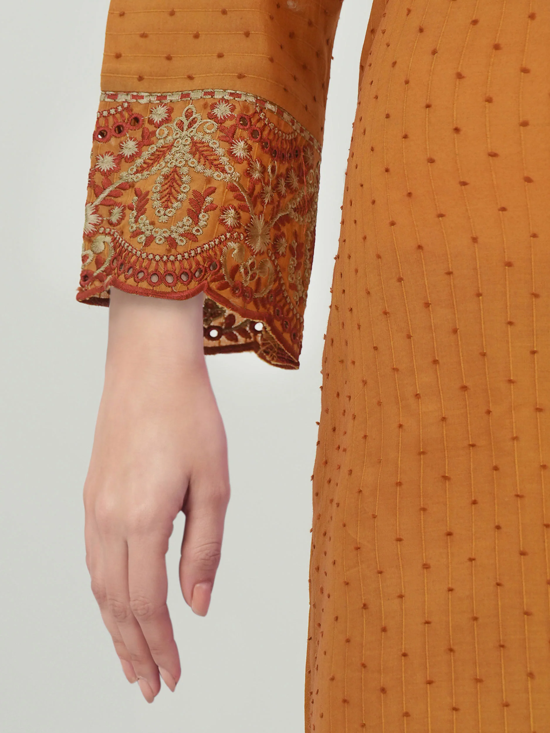 3 Piece Lawn Suit-  Embroidered (Unstitched) - Image 5