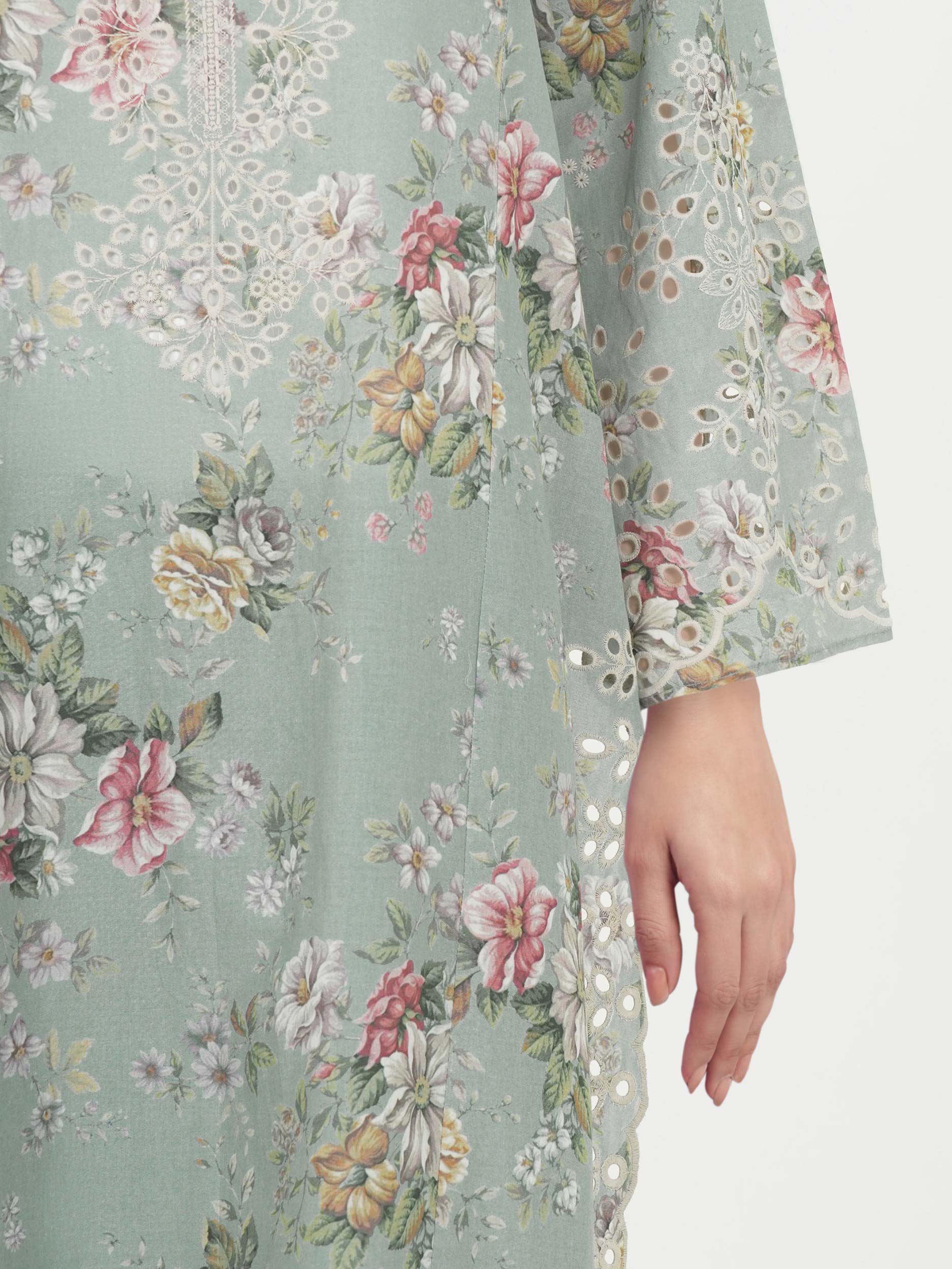 3 Piece Lawn Suit- Embroidered (Unstitched) - Image 5