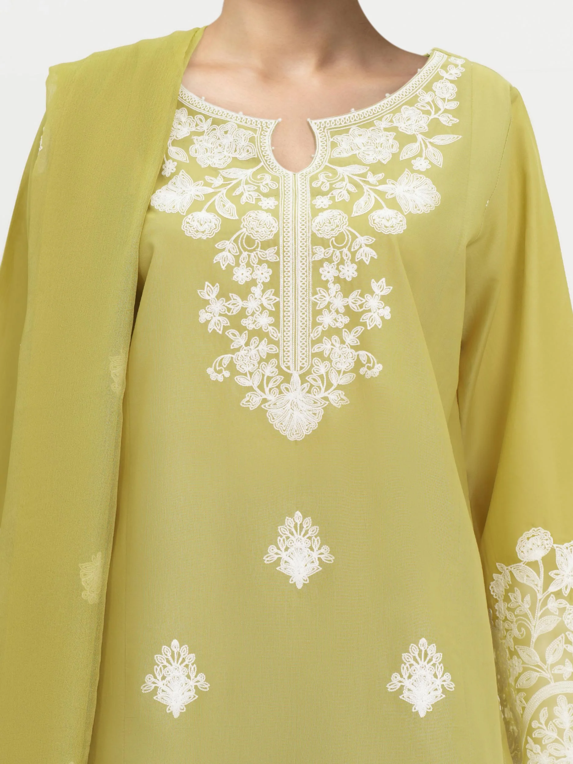 3 Piece Lawn Suit-Embroidered (Unstitched) - Image 3