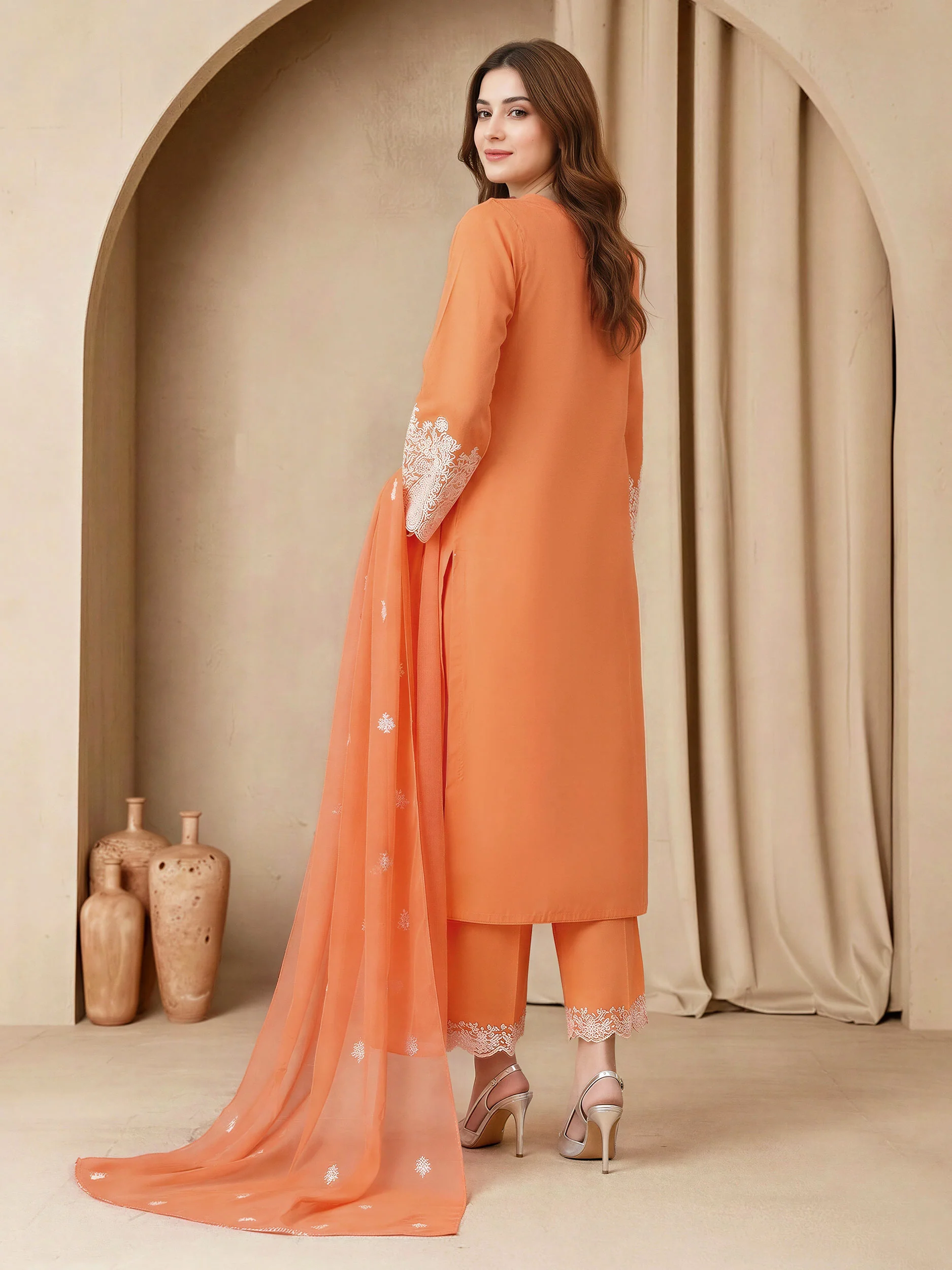 3 Piece Lawn Suit-Embroidered (Unstitched) - Image 2
