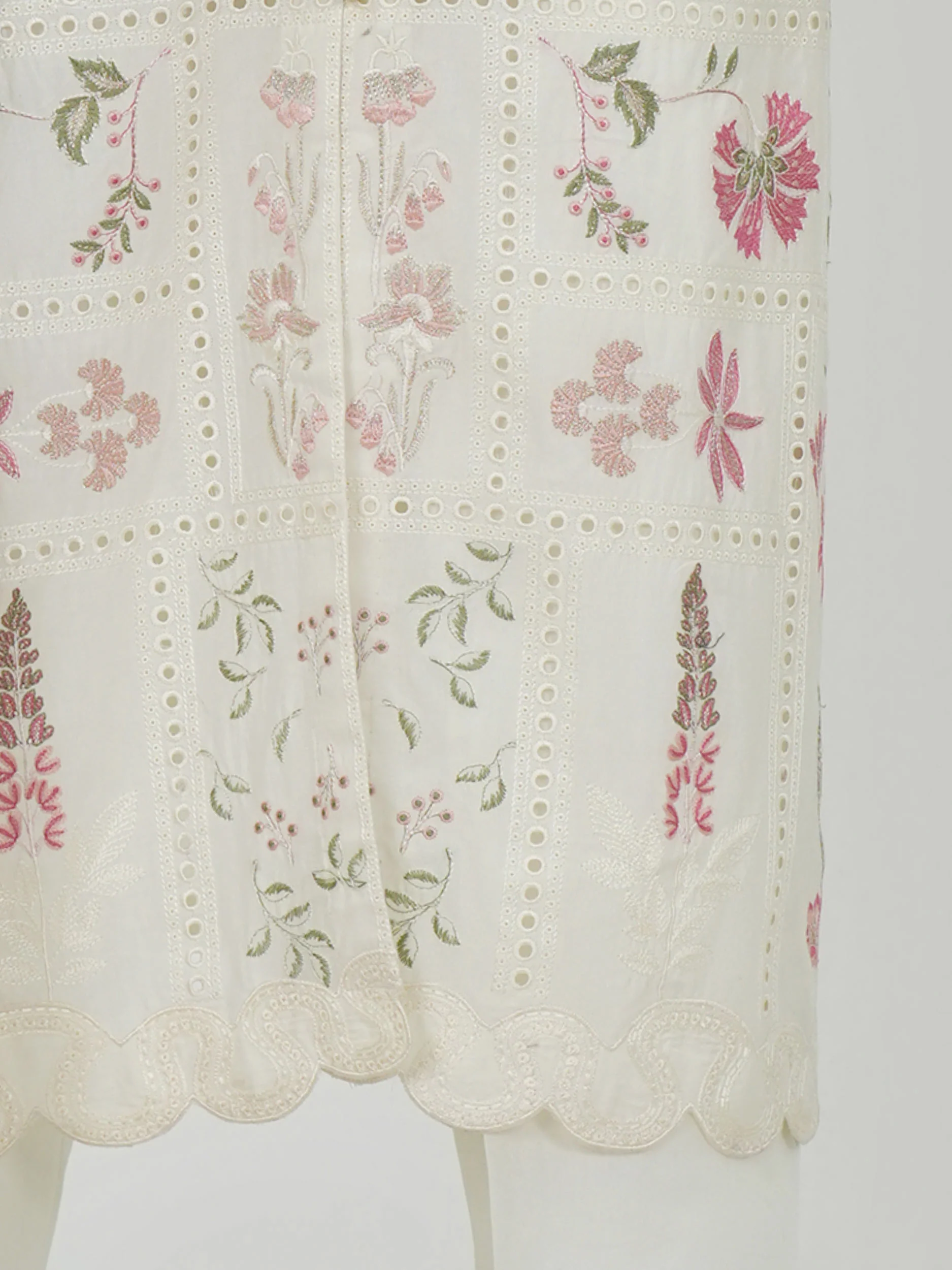 3 Piece Cambric Suit-Embroidered (Unstitched) - Image 6