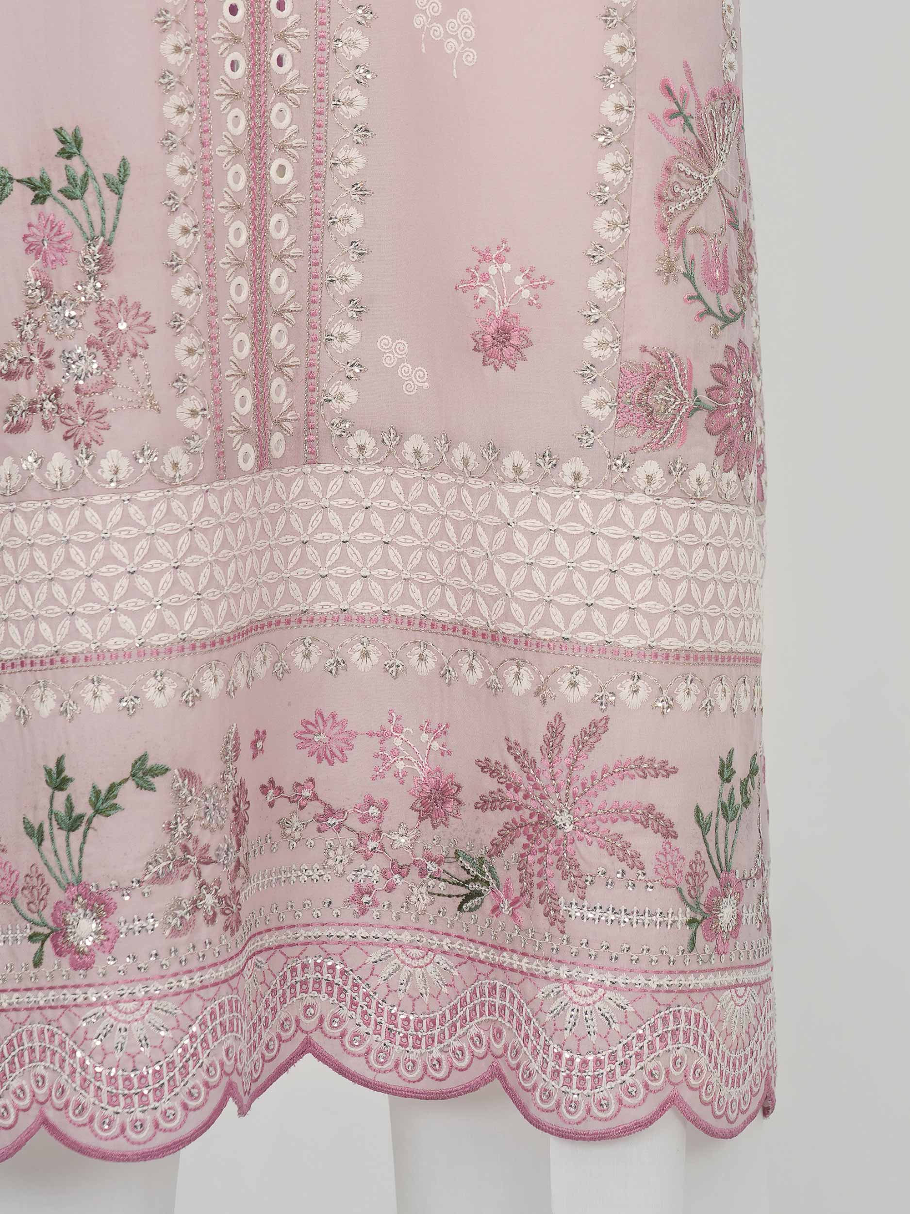 3 Piece Cambric Suit-Embroidered (Unstitched) - Image 6
