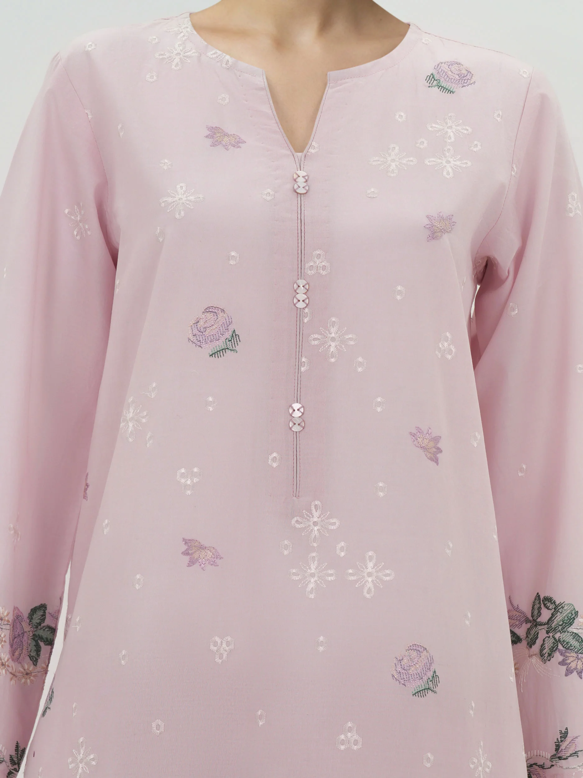 3 Piece Lawn Suit- Embroidered (Unstitched) - Image 4
