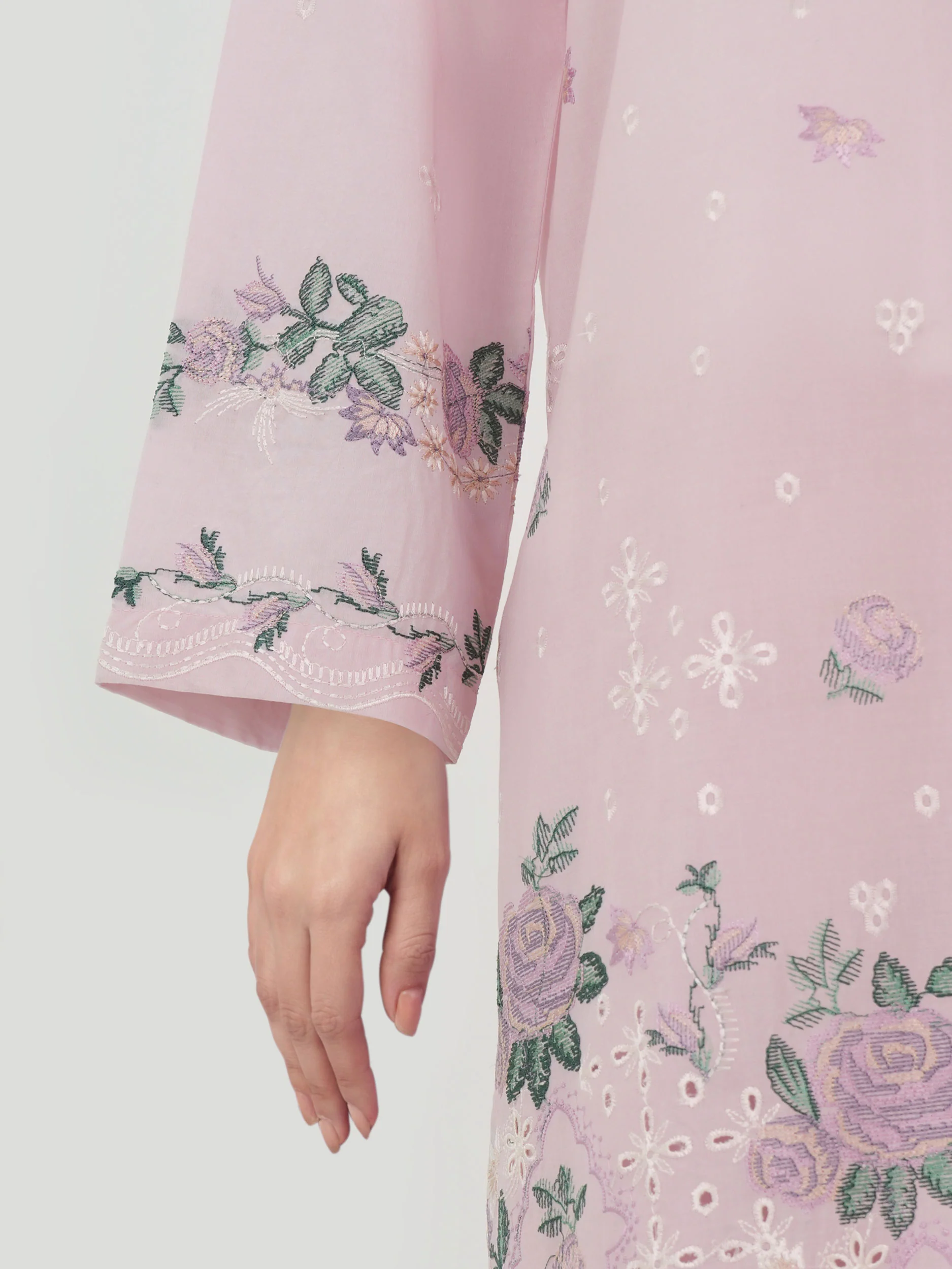 3 Piece Lawn Suit- Embroidered (Unstitched) - Image 5