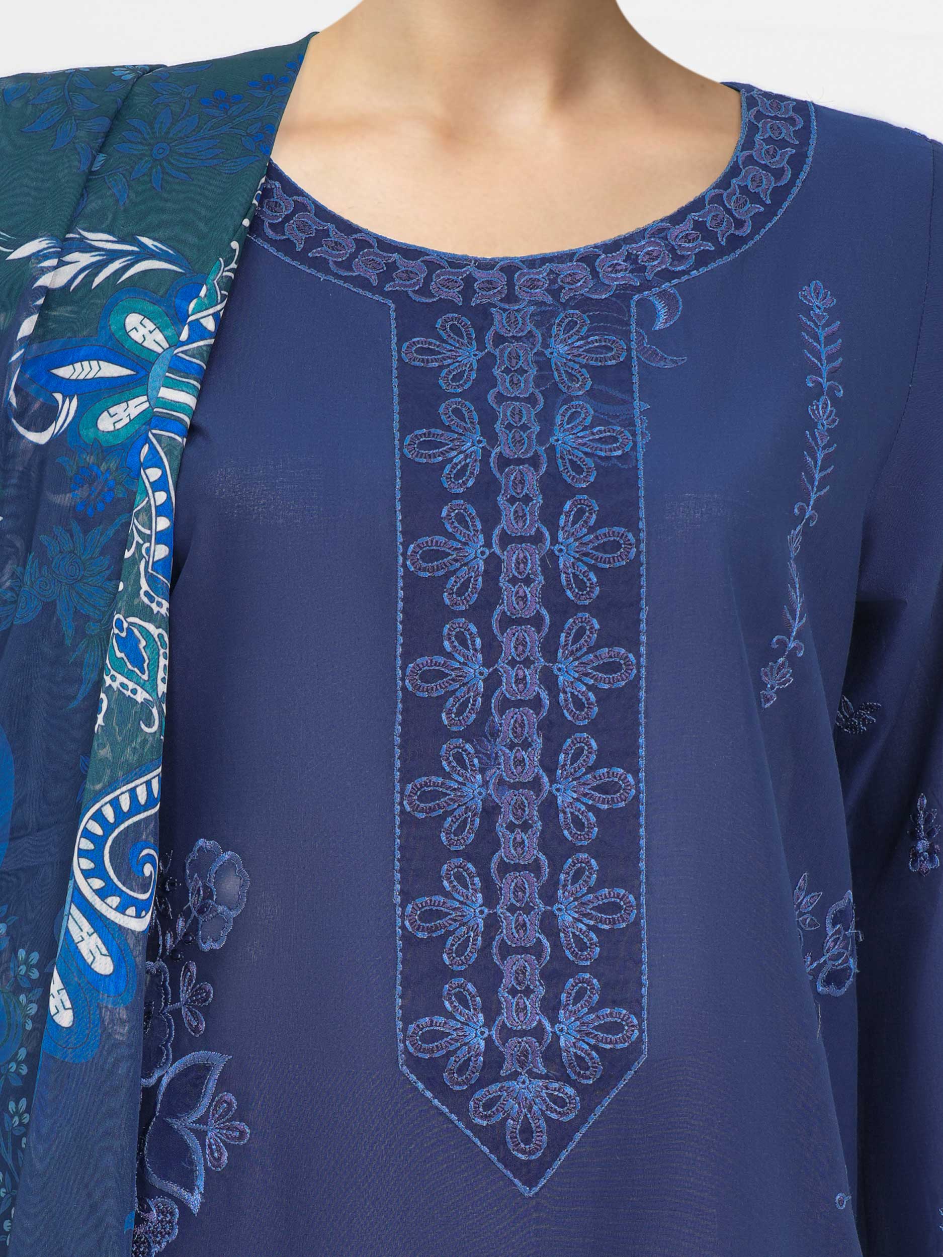 3 Piece Lawn Suit-Embroidered (Unstitched) - Image 8