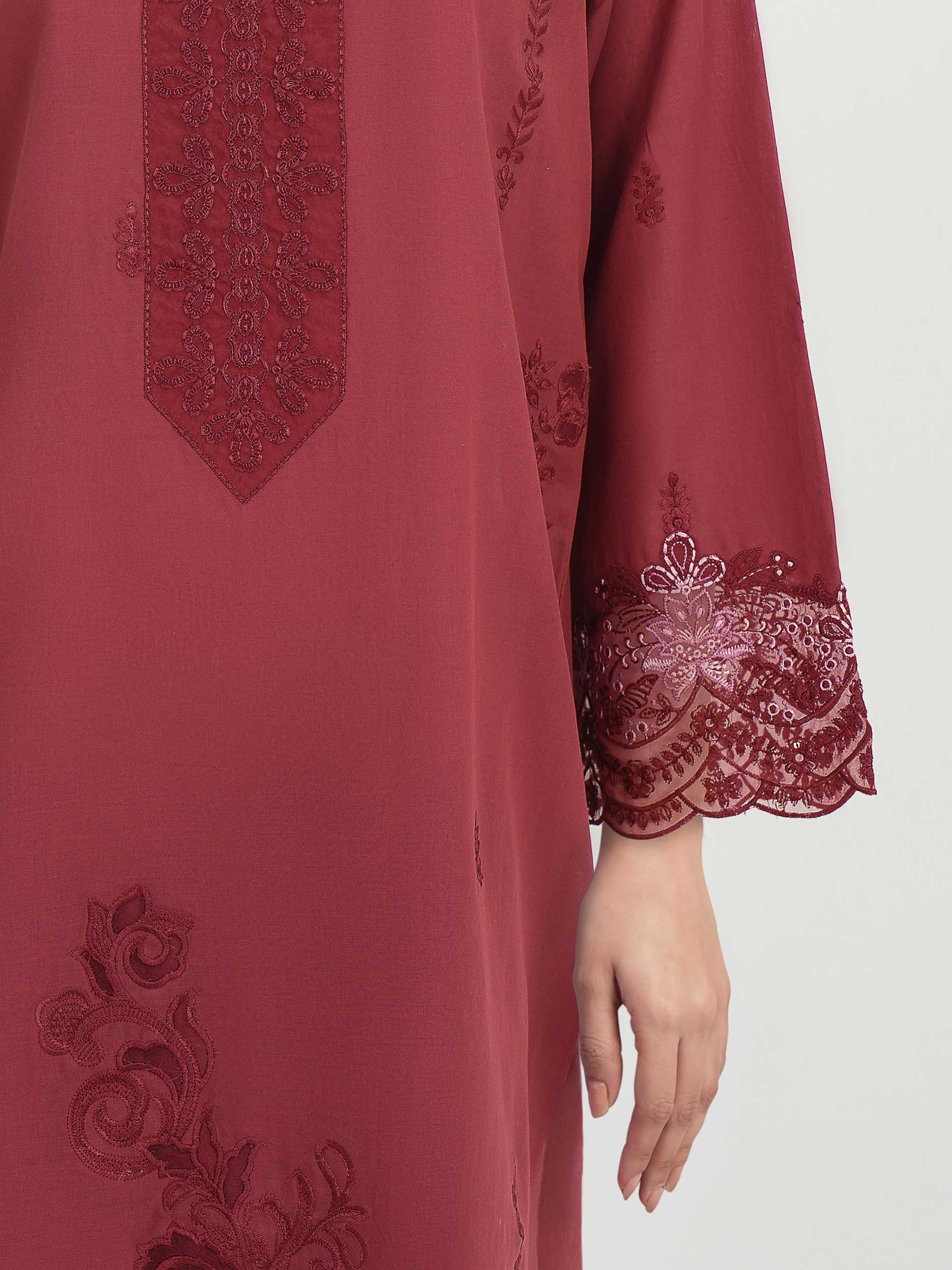 3 Piece Lawn Suit- Embroidered (Unstitched) - Image 5