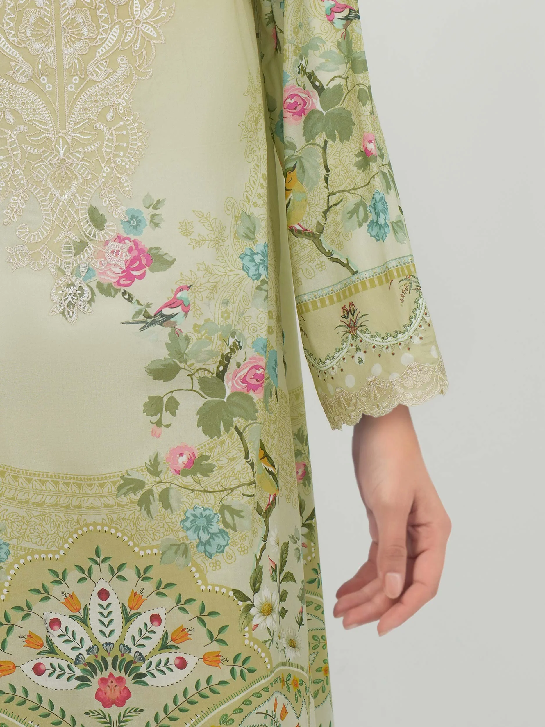 3 Piece Lawn Suit-Embroidered (Unstitched) - Image 5