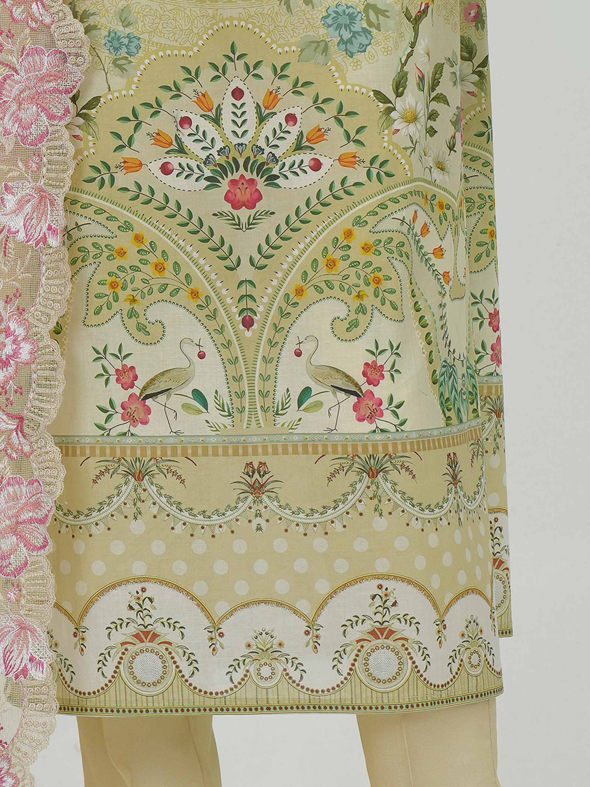 3 Piece Lawn Suit-Embroidered (Unstitched) - Image 6