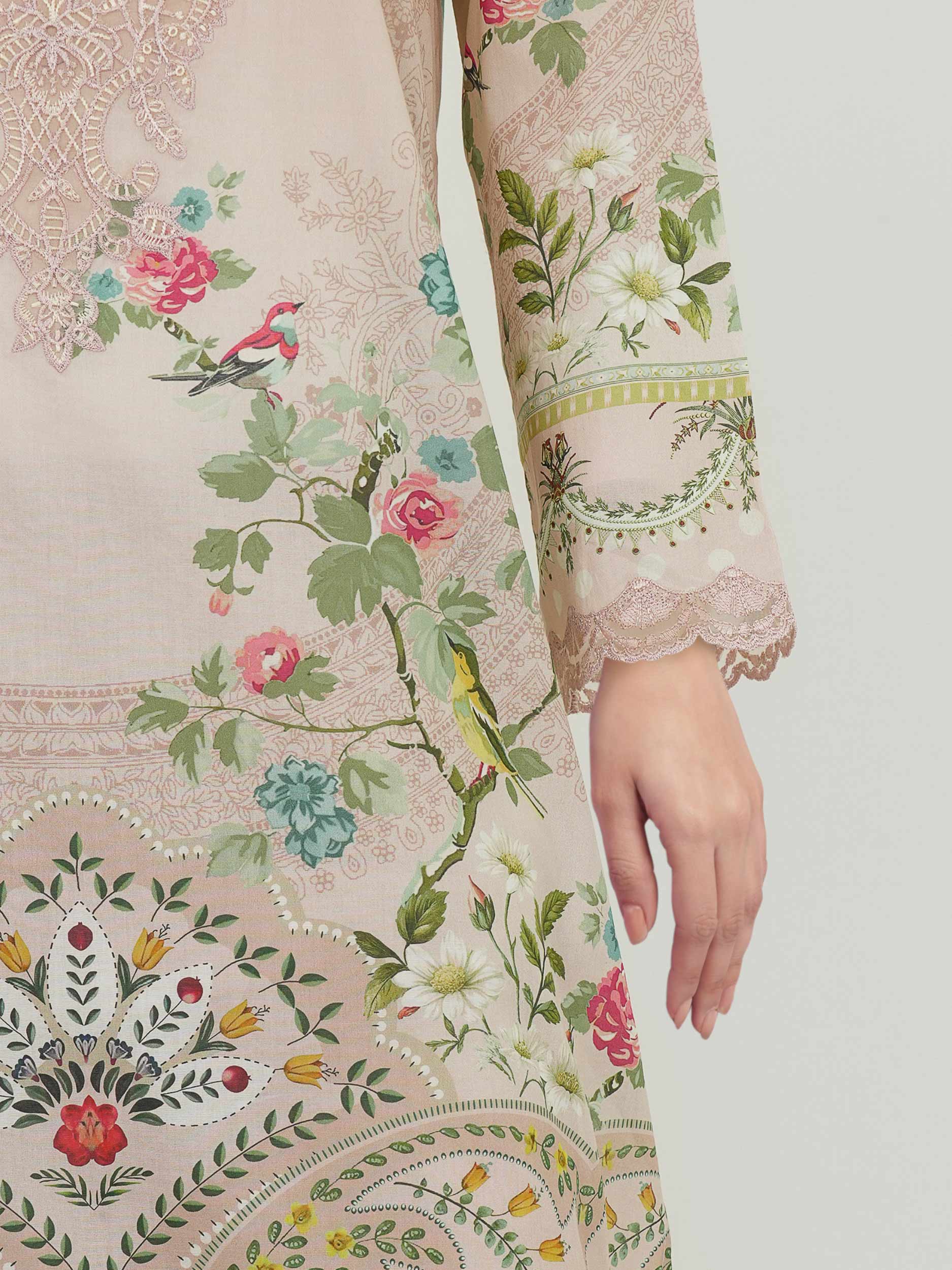 3 Piece Lawn Suit-Embroidered (Unstitched) - Image 5