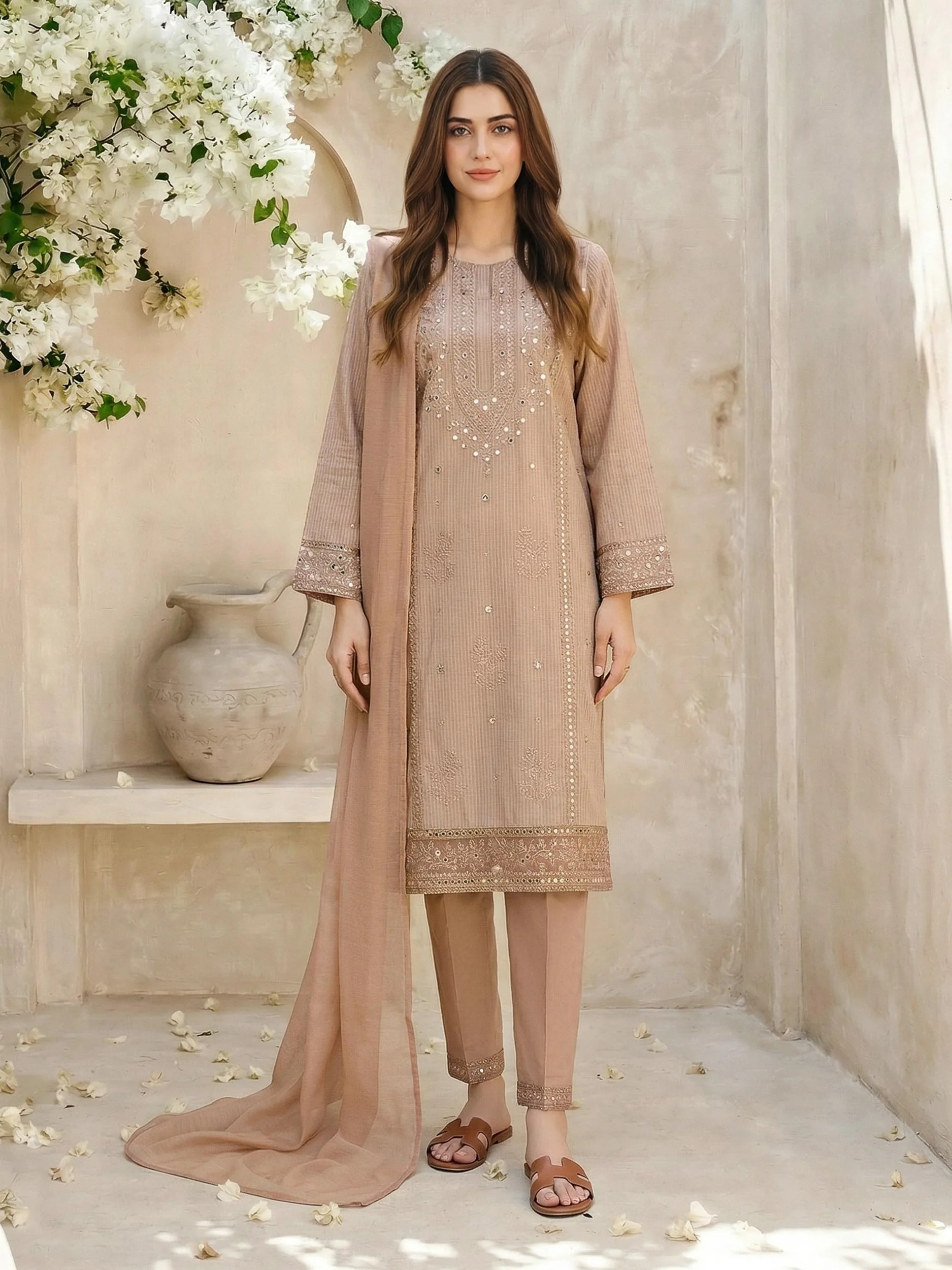 3 Piece Lawn Missouri Suit- Embroidered (Unstitched) - Image 2