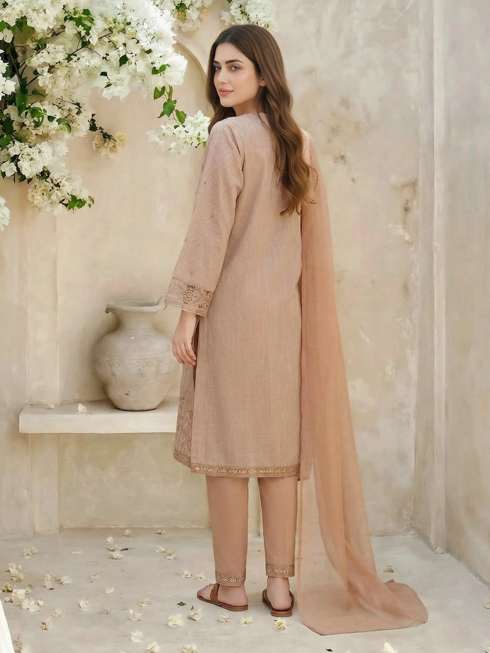 3 Piece Lawn Missouri Suit- Embroidered (Unstitched) - Image 3