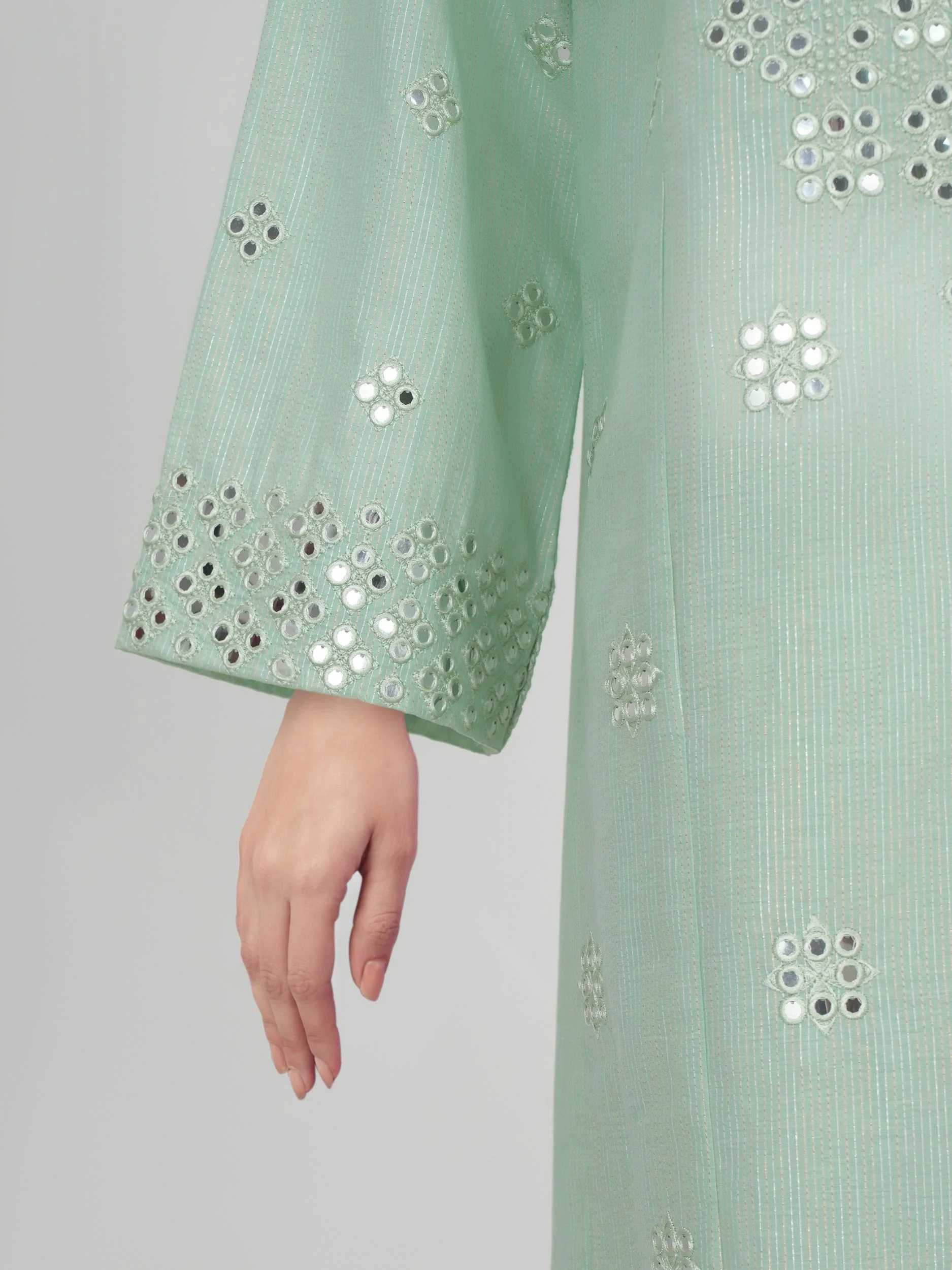 3 Piece Lawn Massouri Suit- Embroidered (Unstitched) - Image 5
