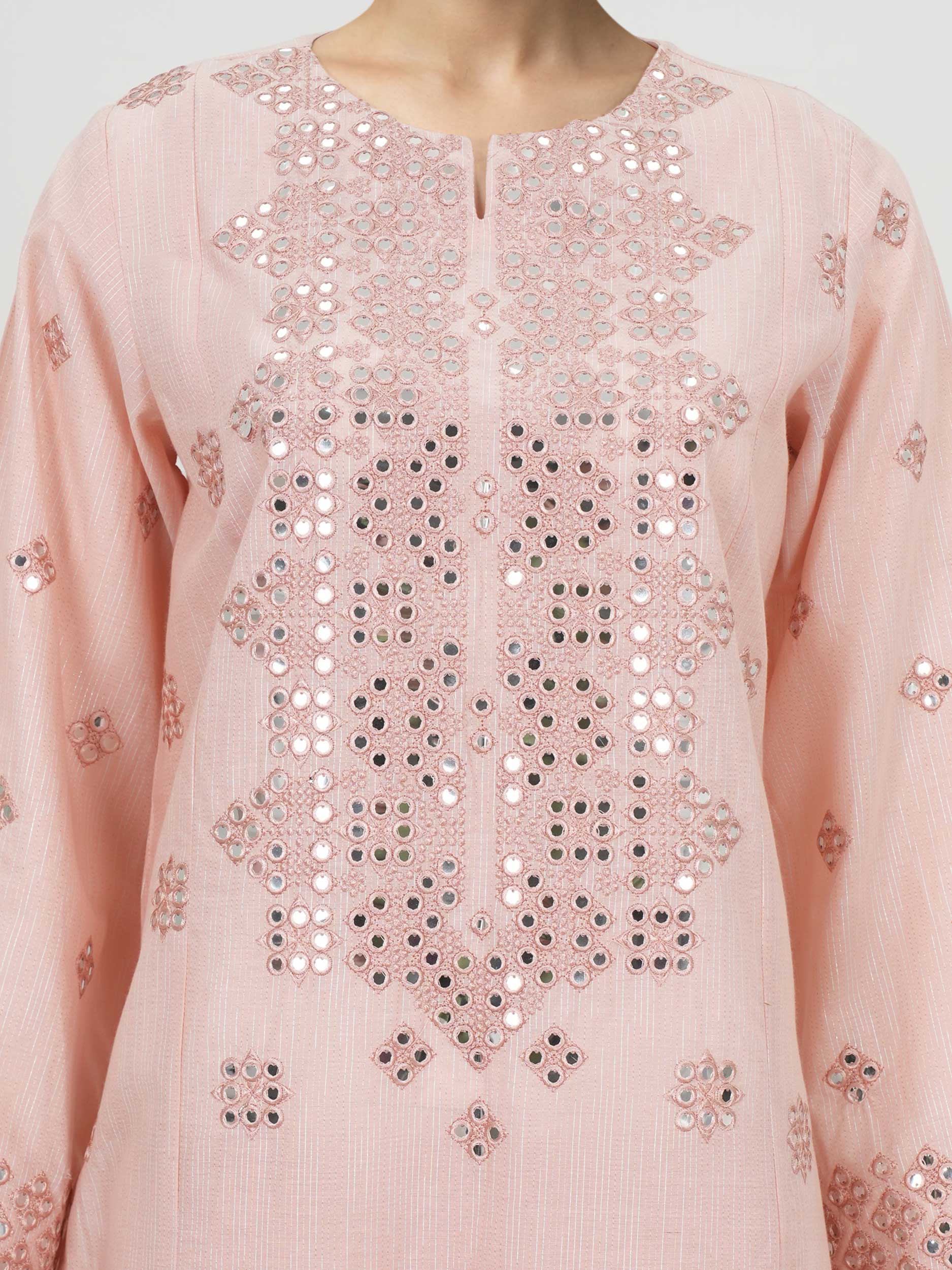 3 Piece Lawn Massouri Suit- Embroidered (Unstitched) - Image 4
