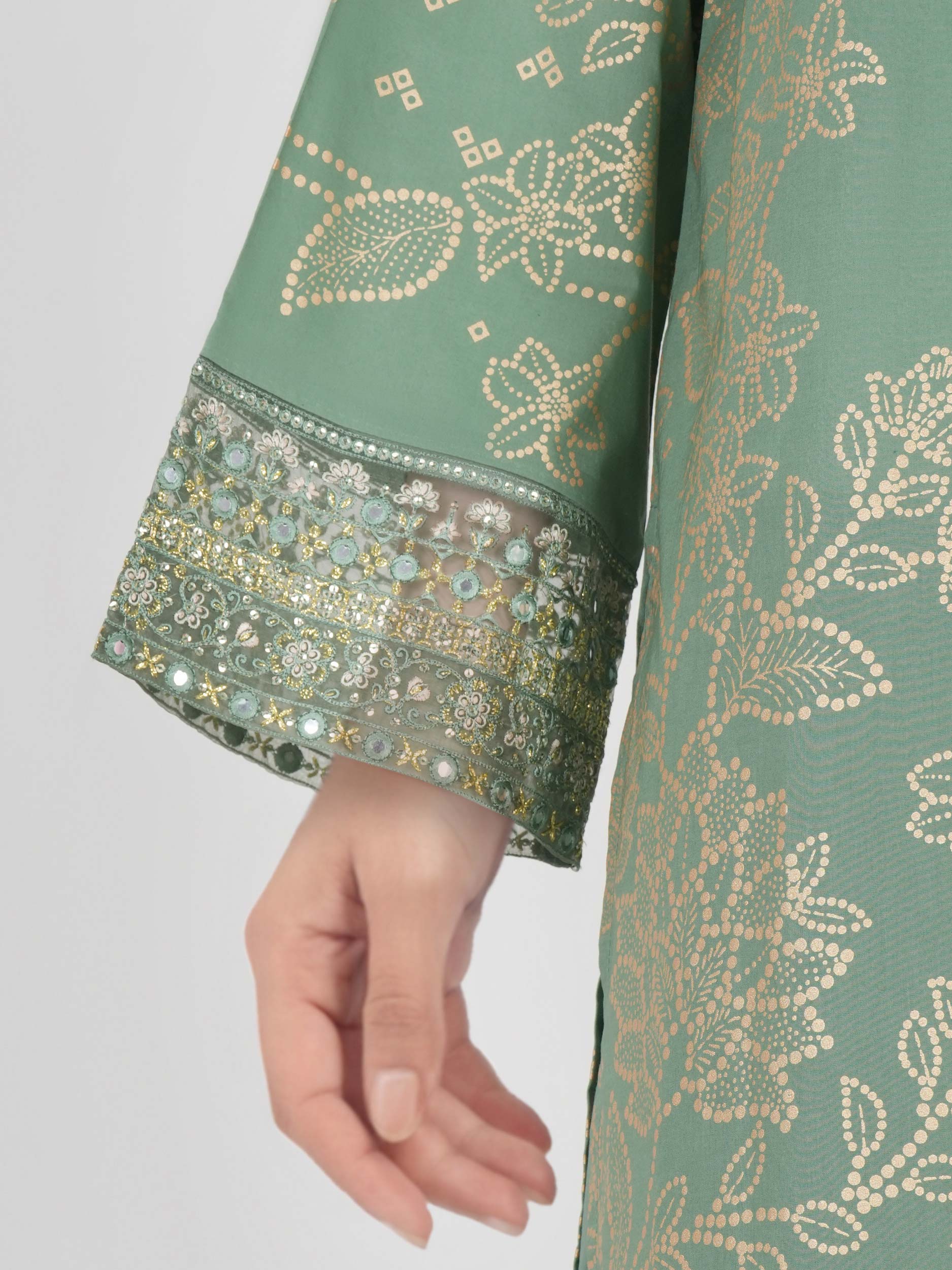 3 Piece Lawn Suit-  Embroidered (Unstitched) - Image 5