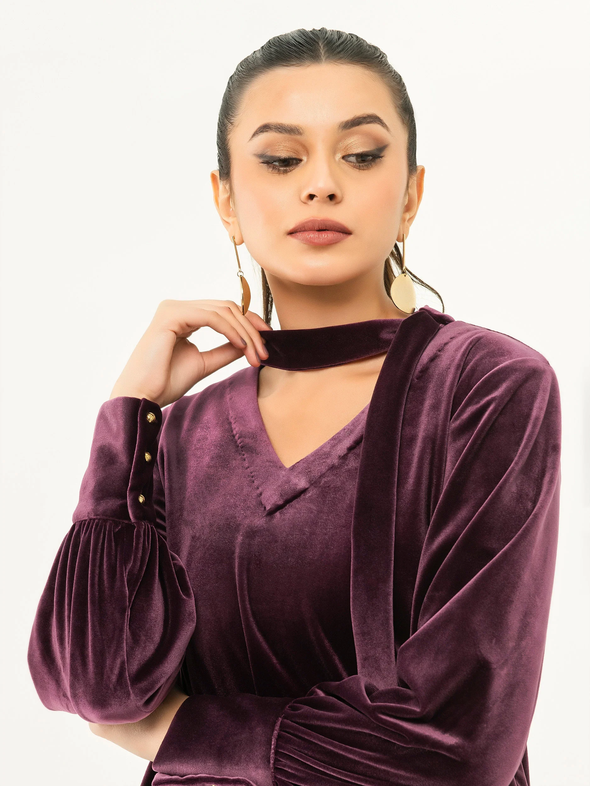 Solid Velvet Top - Image 2