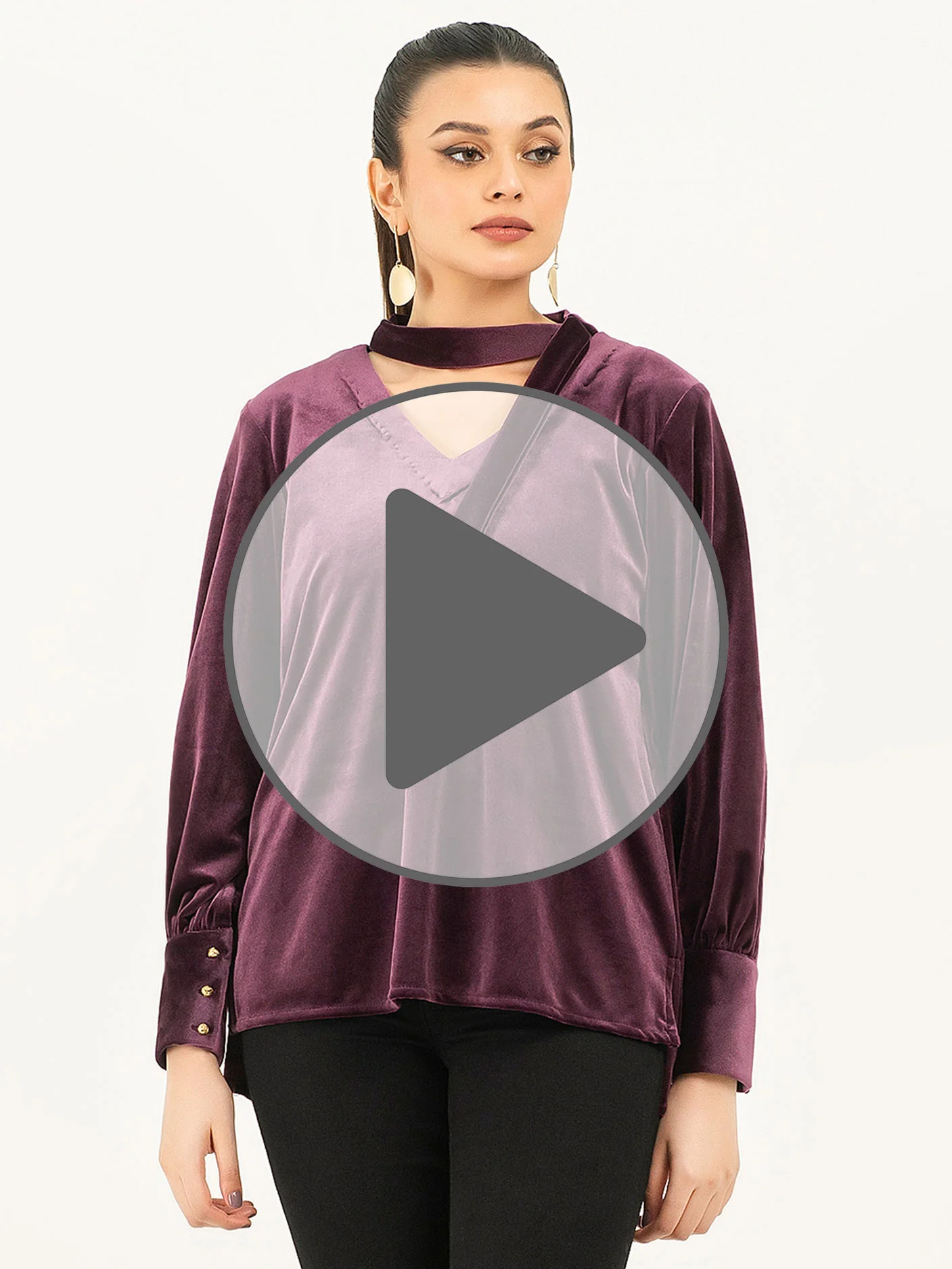 Solid Velvet Top - Image 6