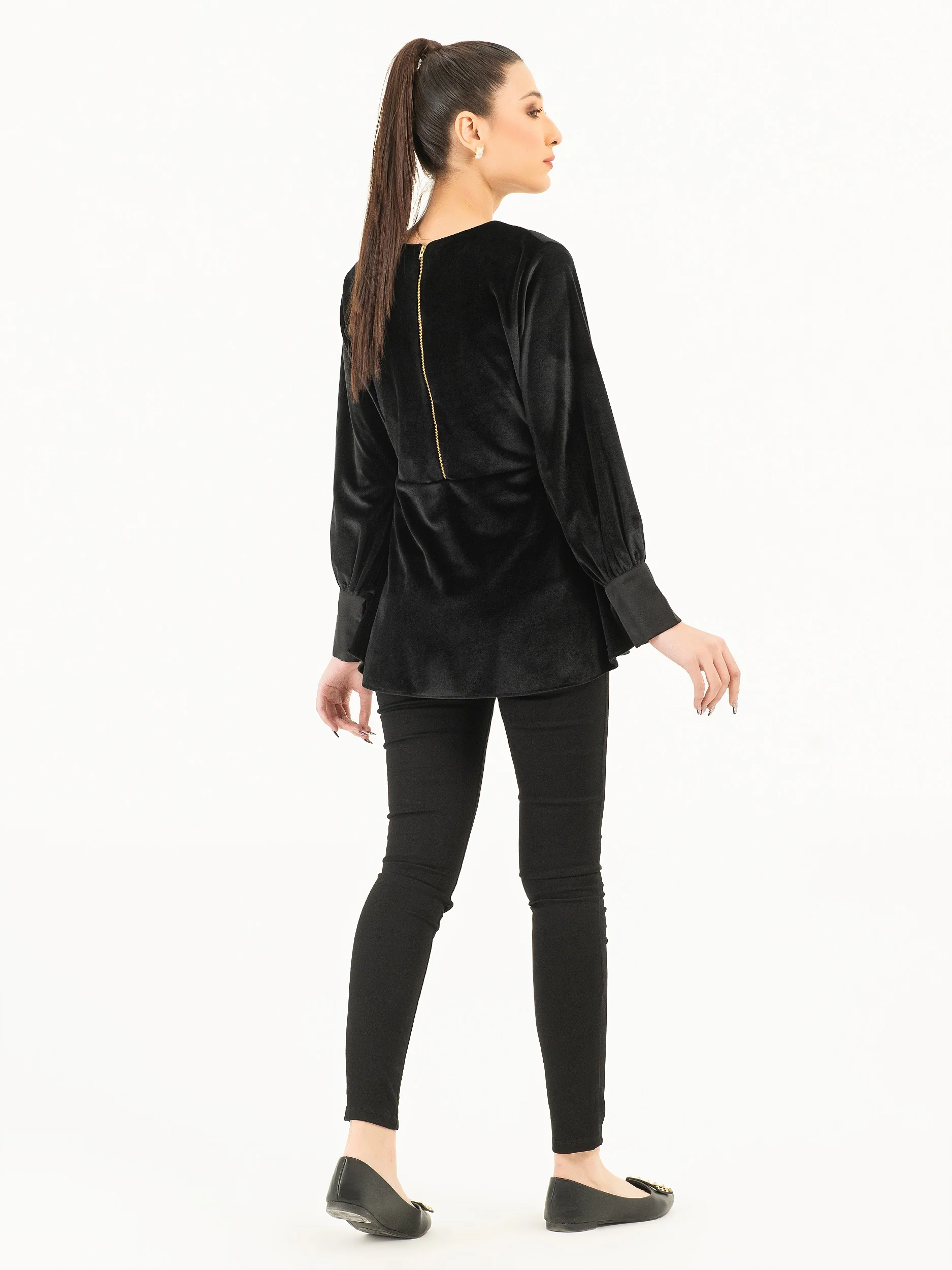 Dyed Velvet Top - Image 4