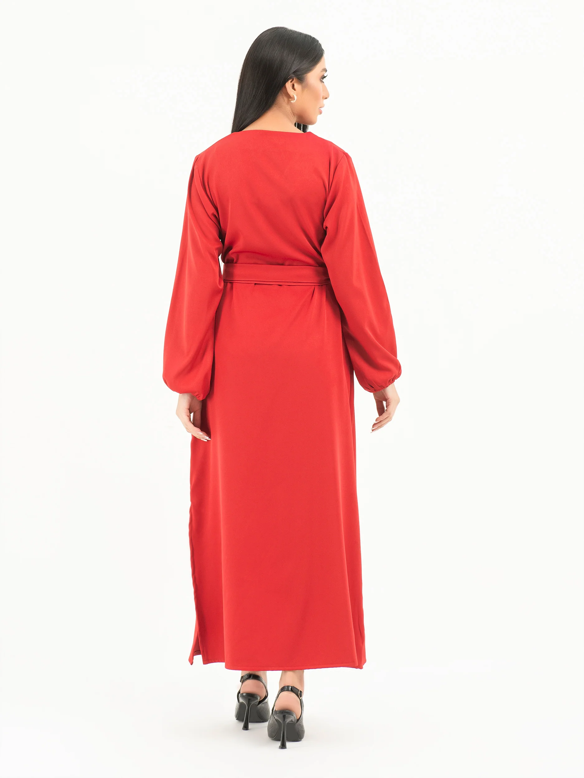 Belted Viscose Dress - Image 5