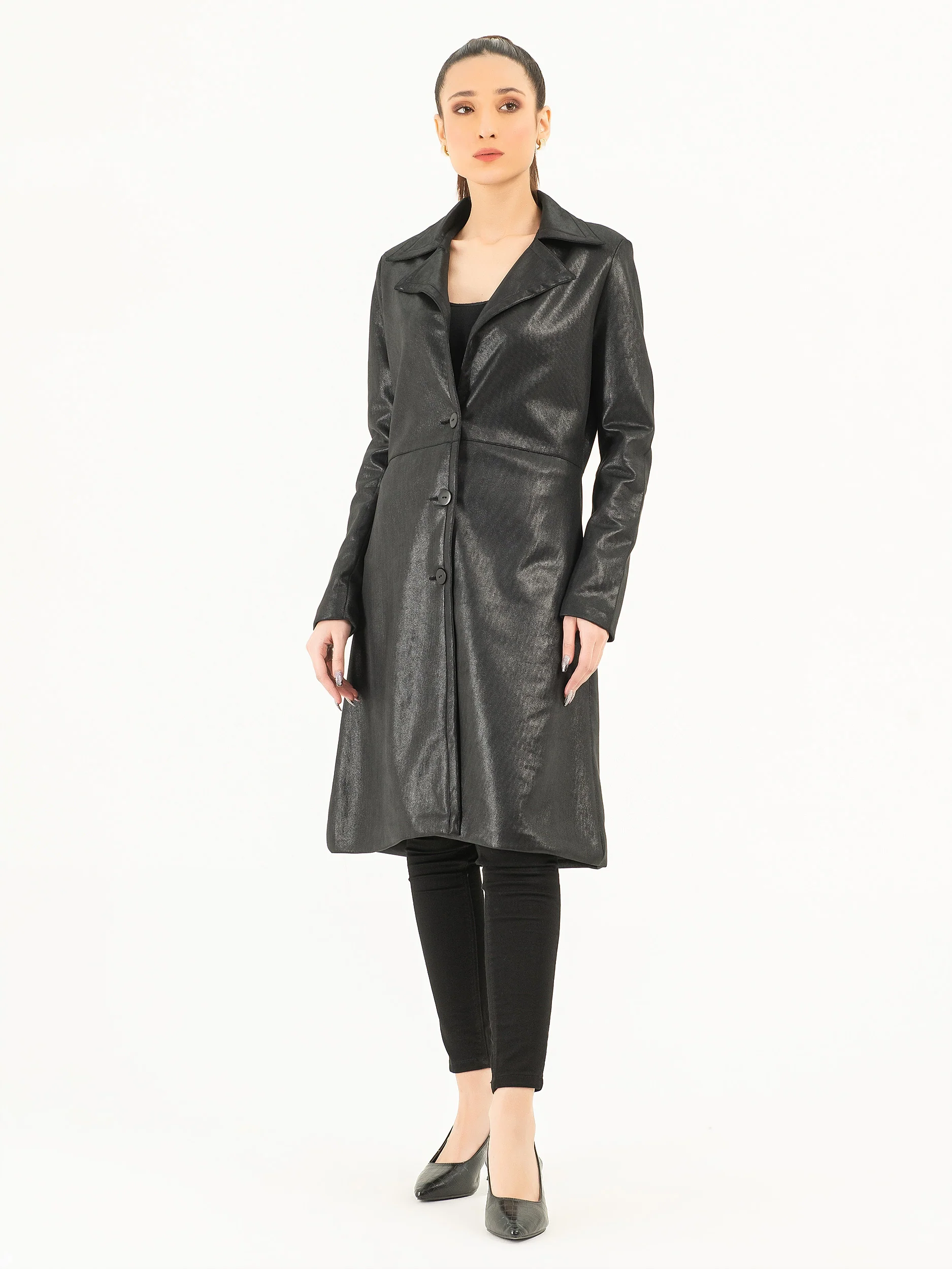 Suede Long Coat - Image 2