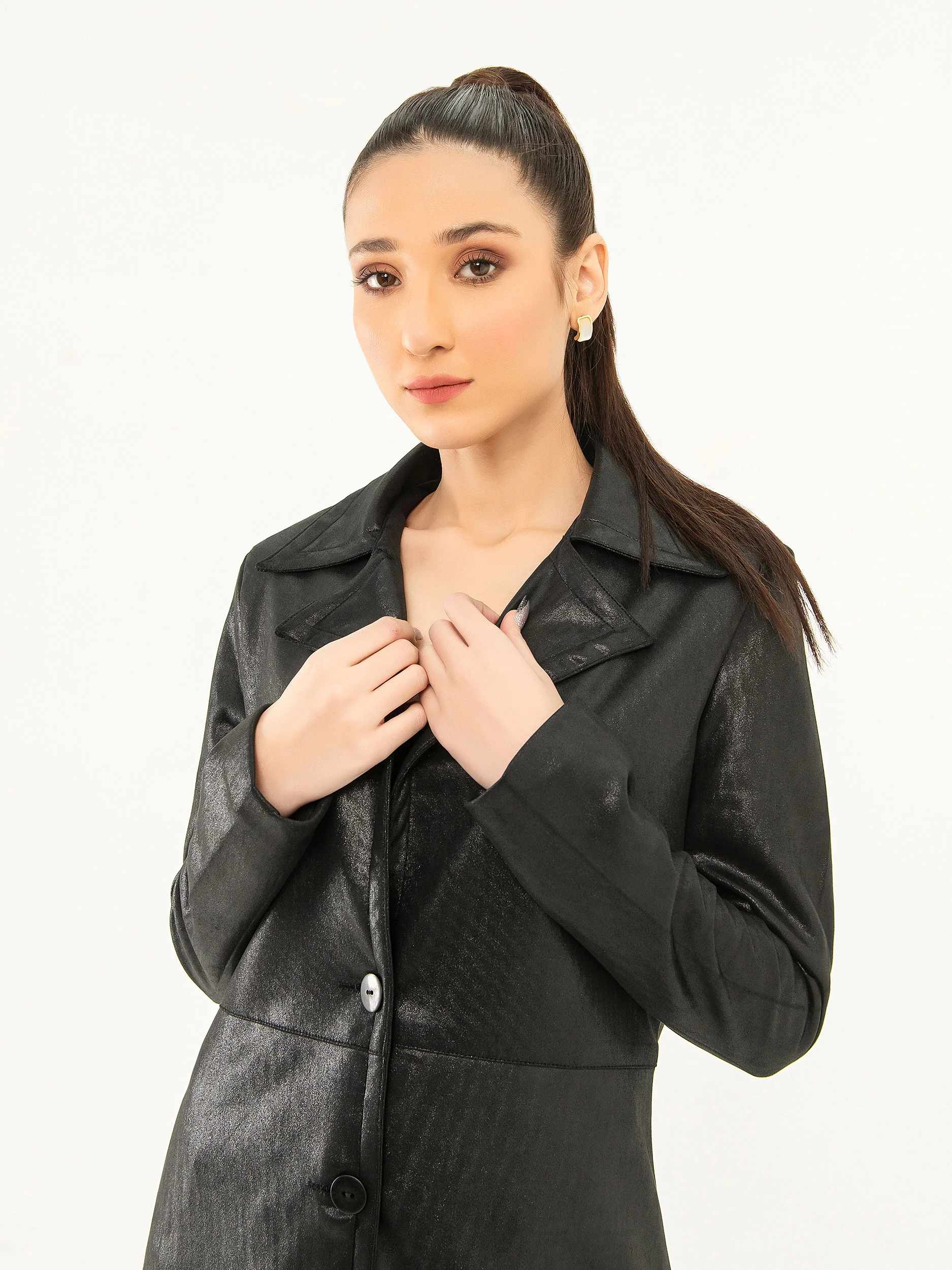 Suede Long Coat - Image 3