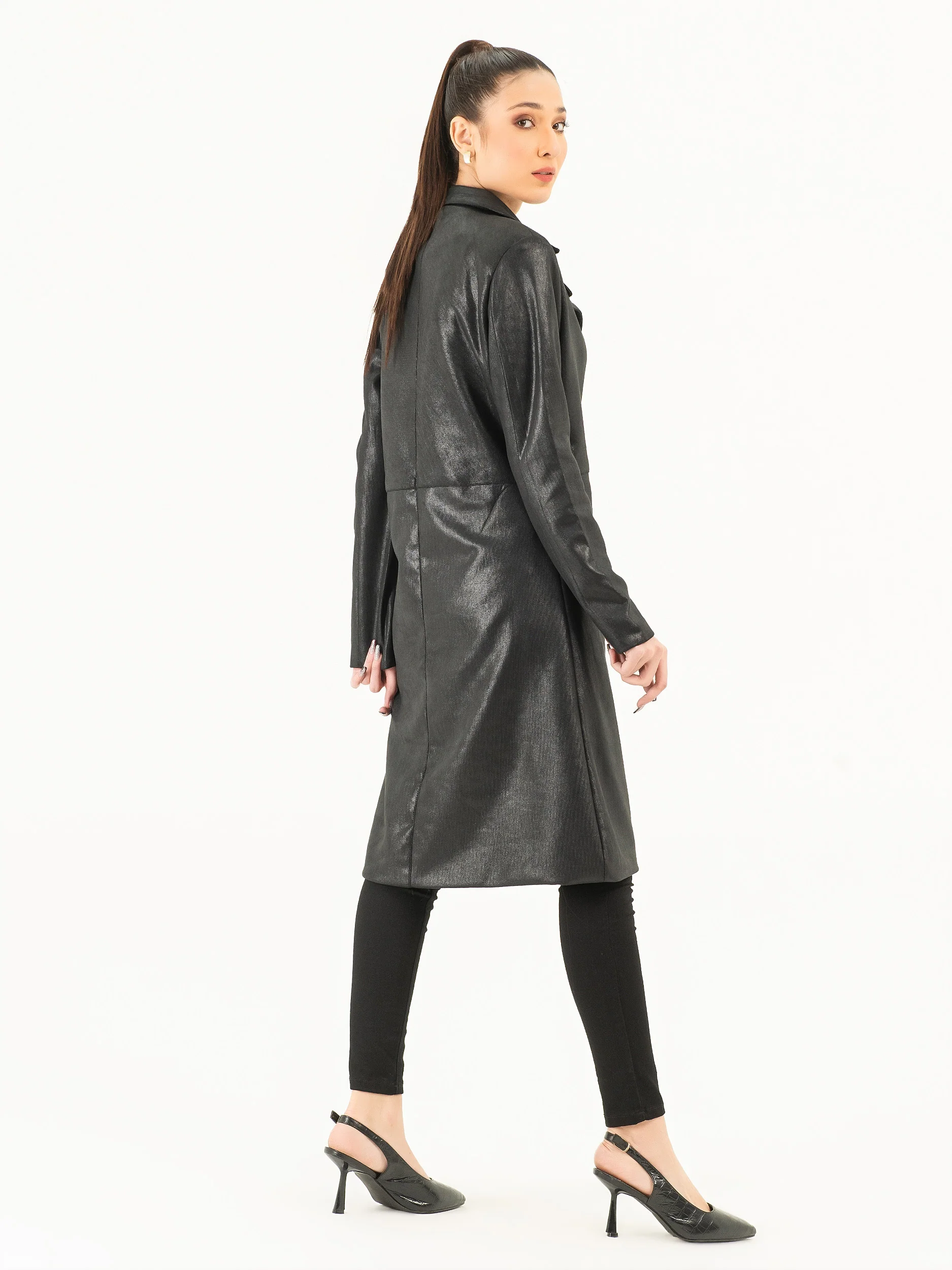 Suede Long Coat - Image 4