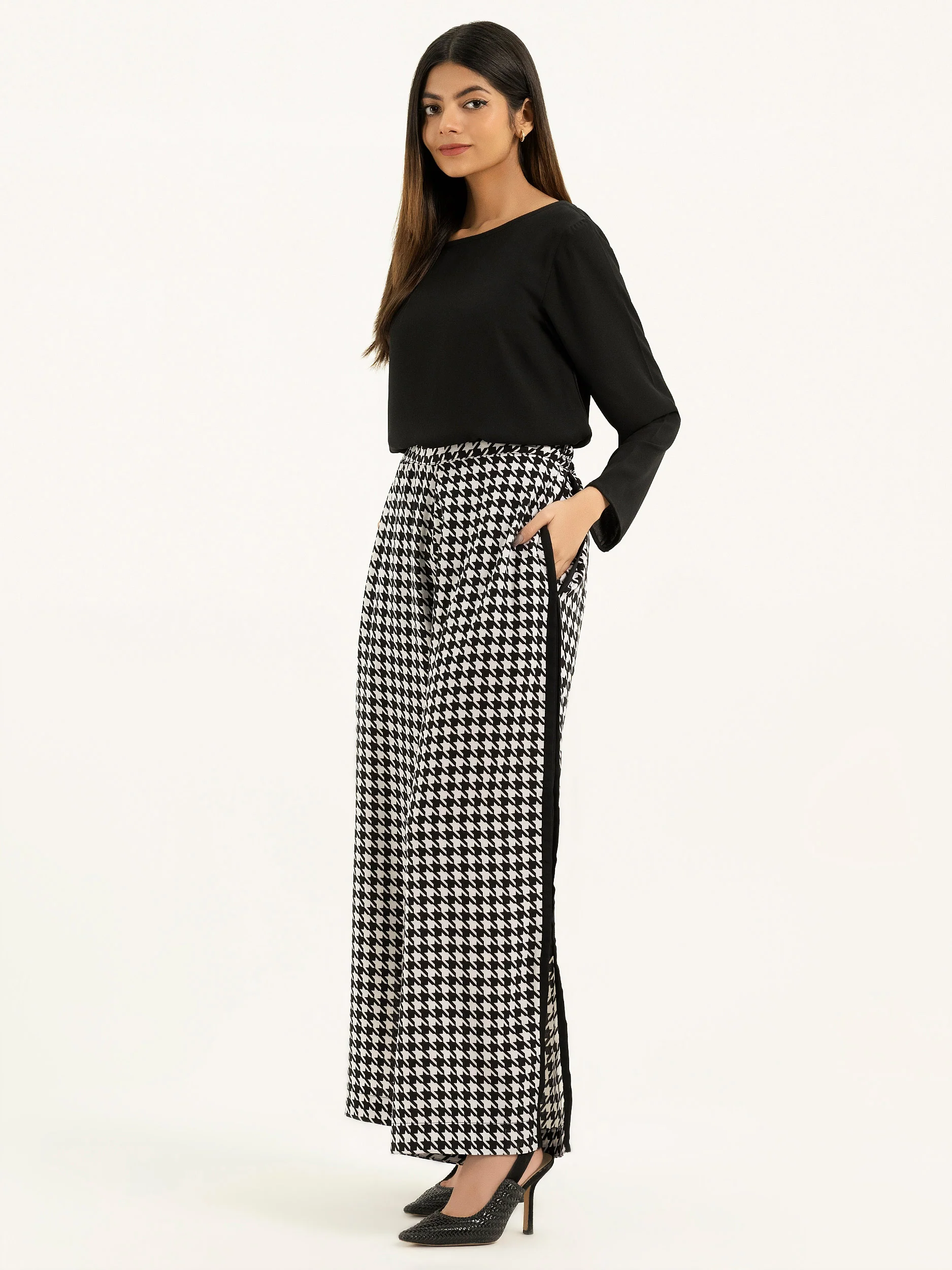 Printed Polyester Pants - Image 2