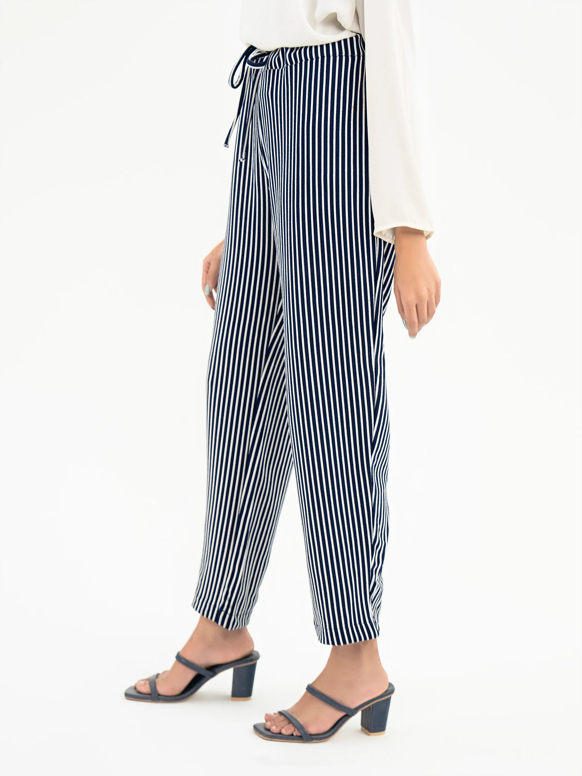 Stripe Printed Jersey Pants - Image 3