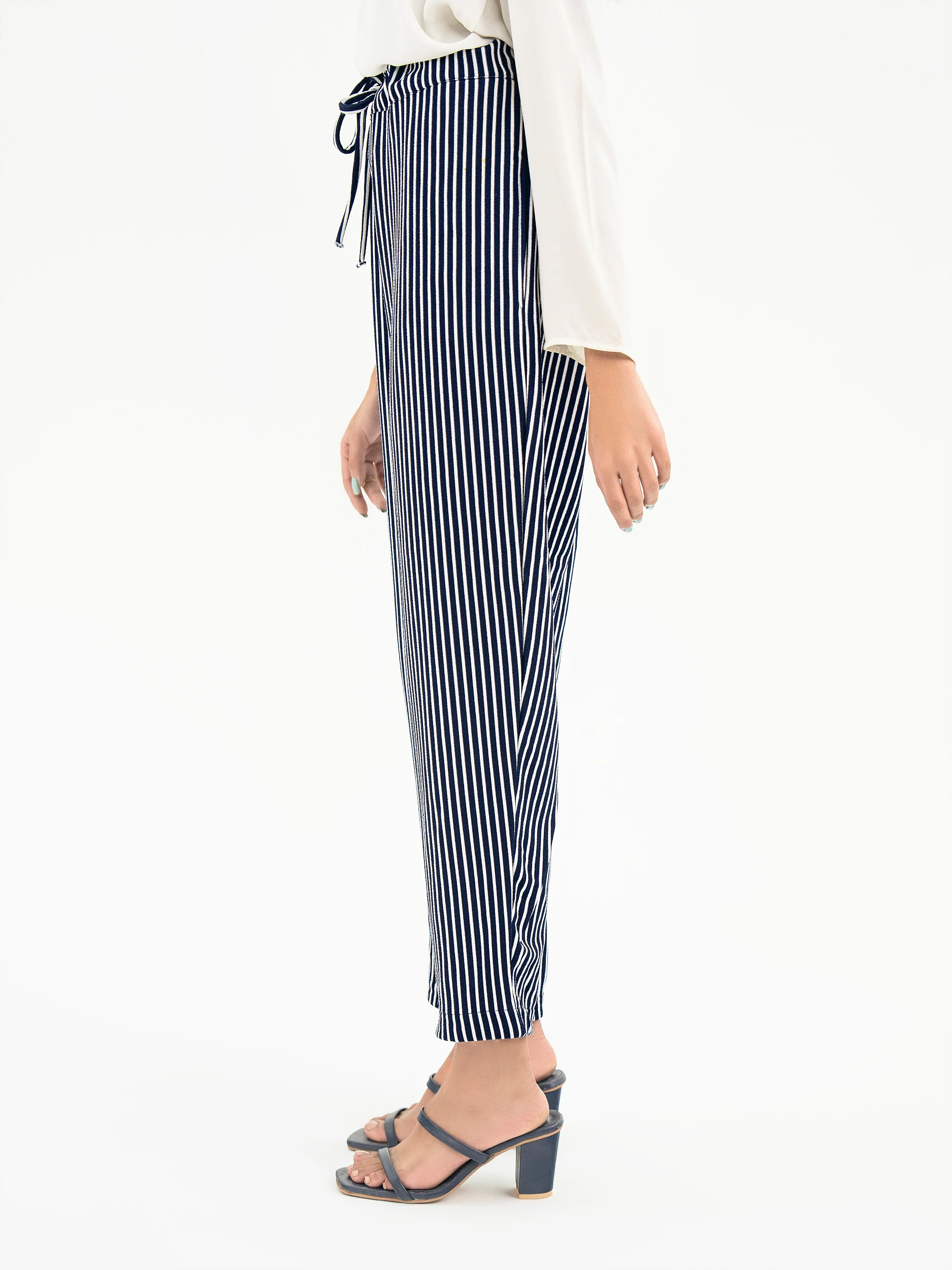 Stripe Printed Jersey Pants - Image 4