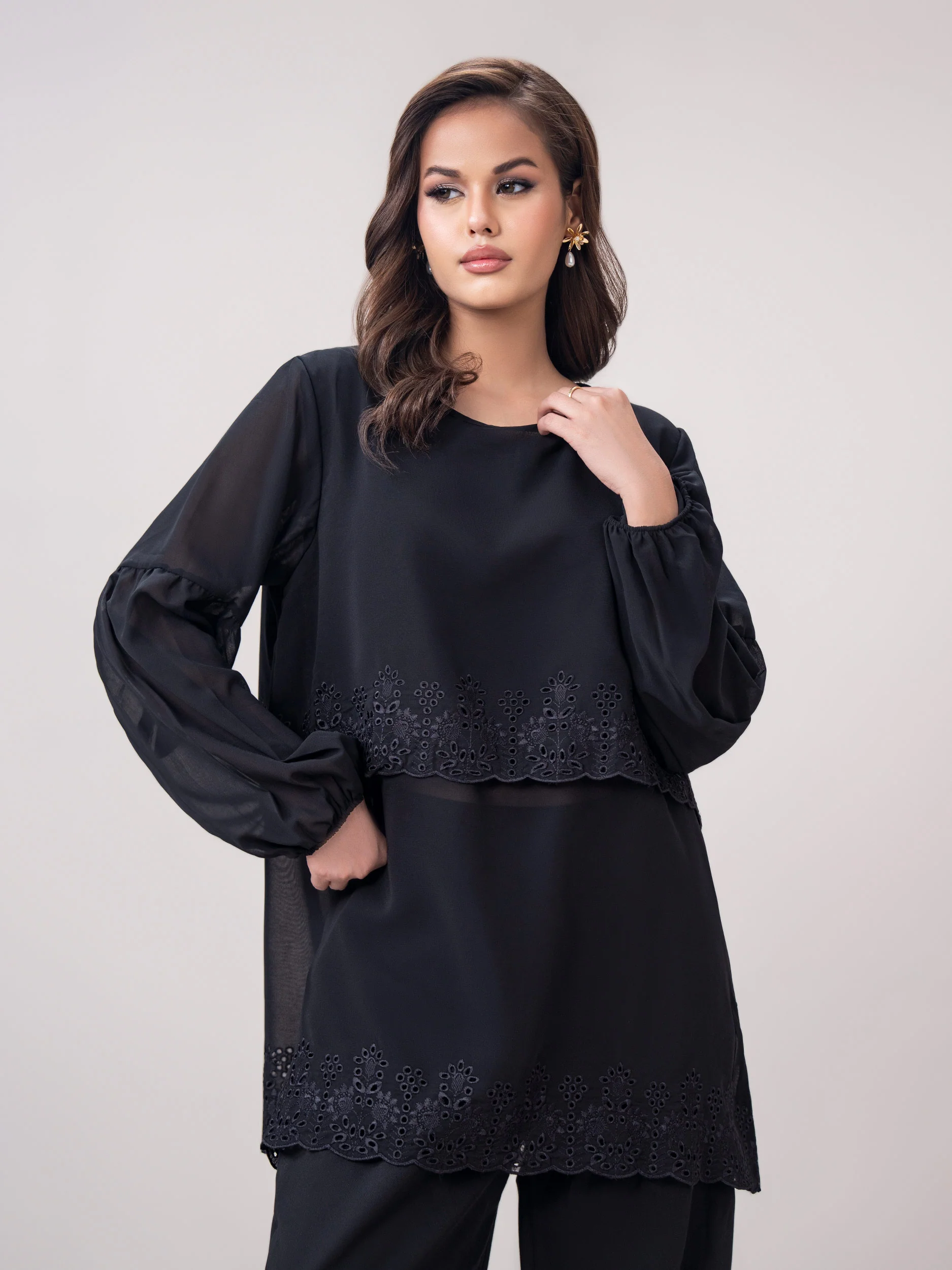 Chiffon Top- Embroidered - Image 5