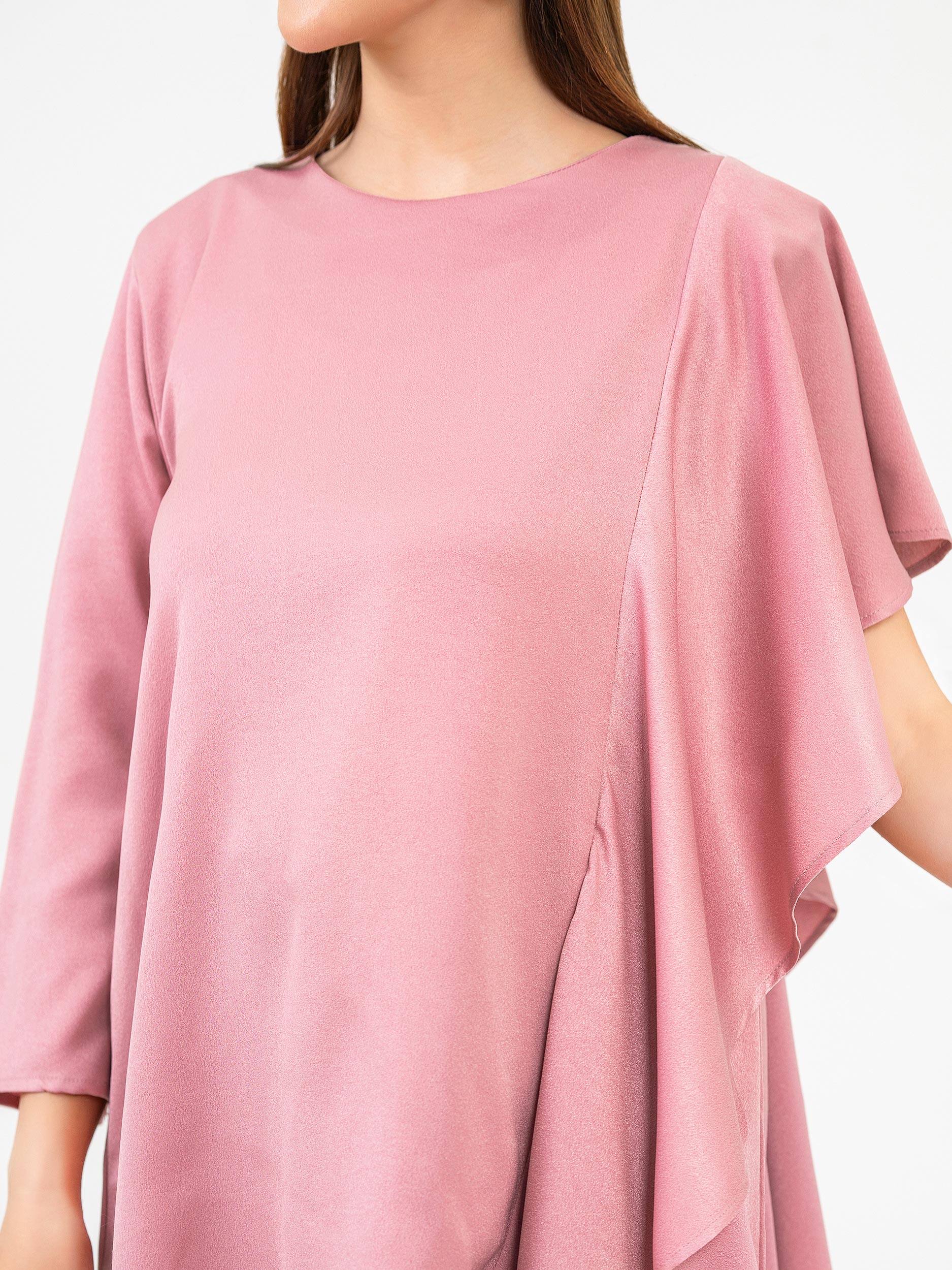 Viscose Ruffle Top-Dyed - Image 6