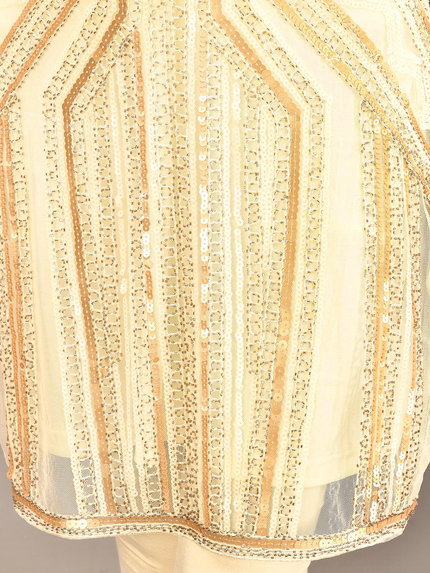 Sequined Net Dress - Image 8