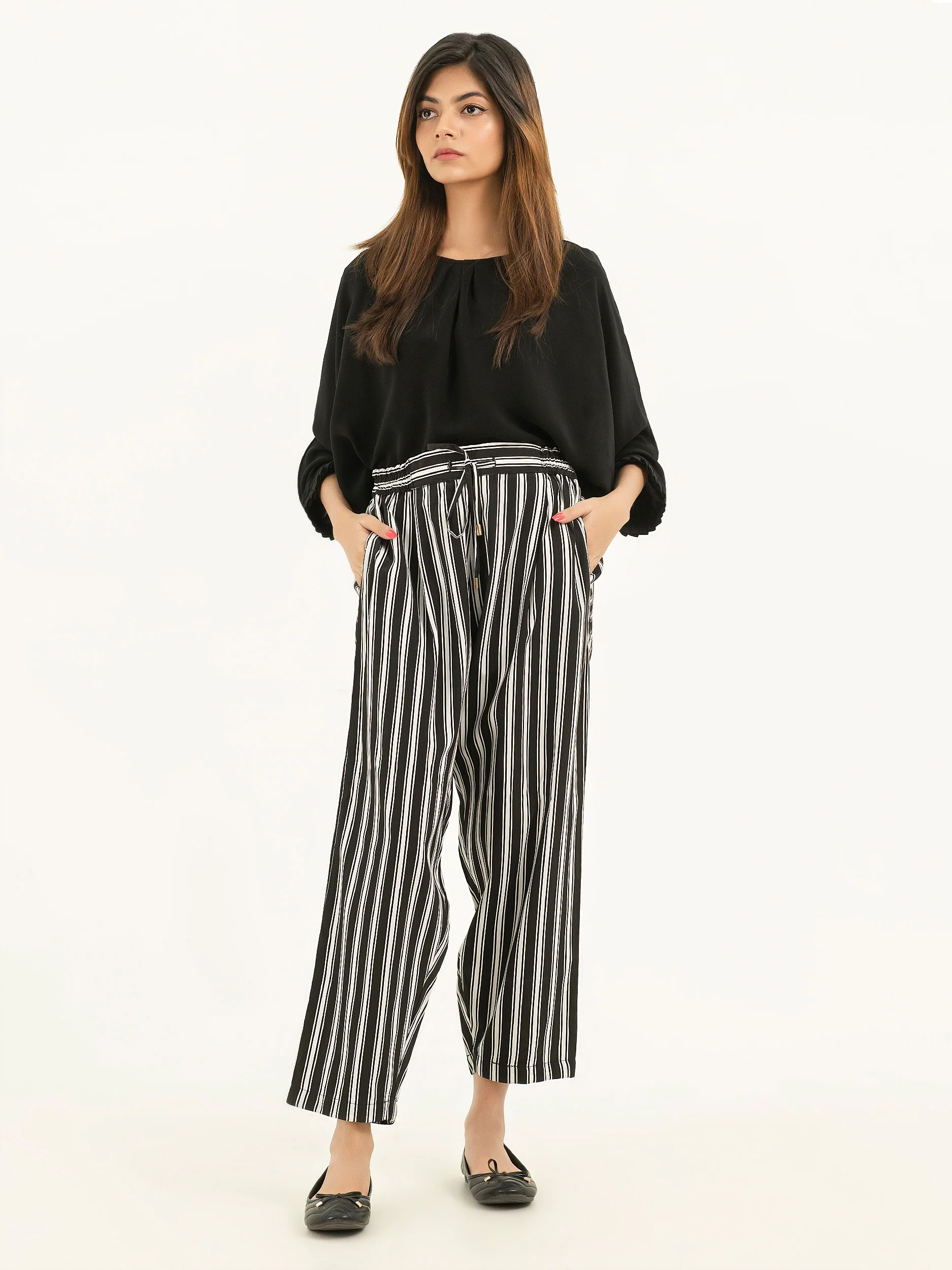Printed Linen Pants - Image 2