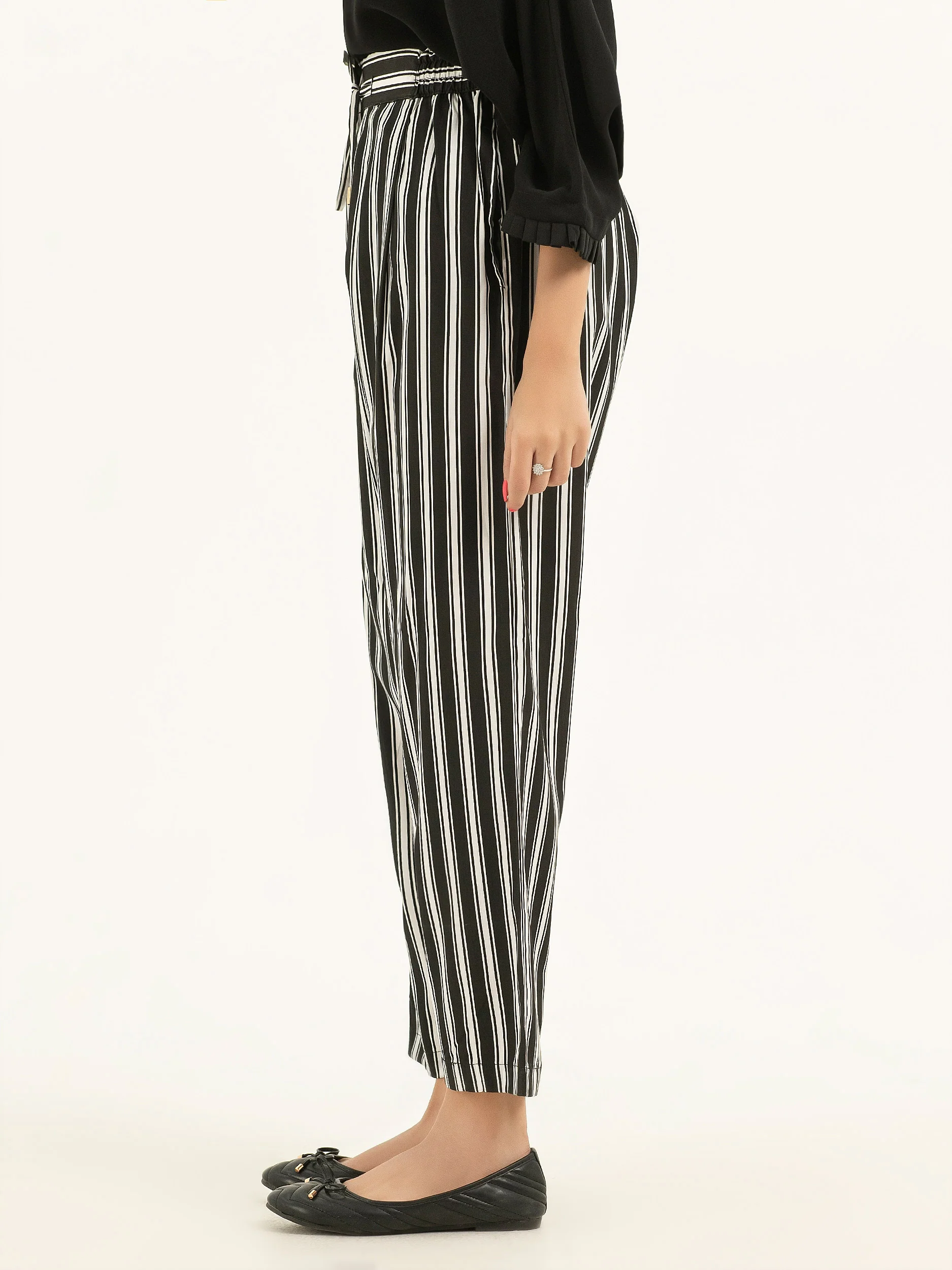 Printed Linen Pants - Image 4