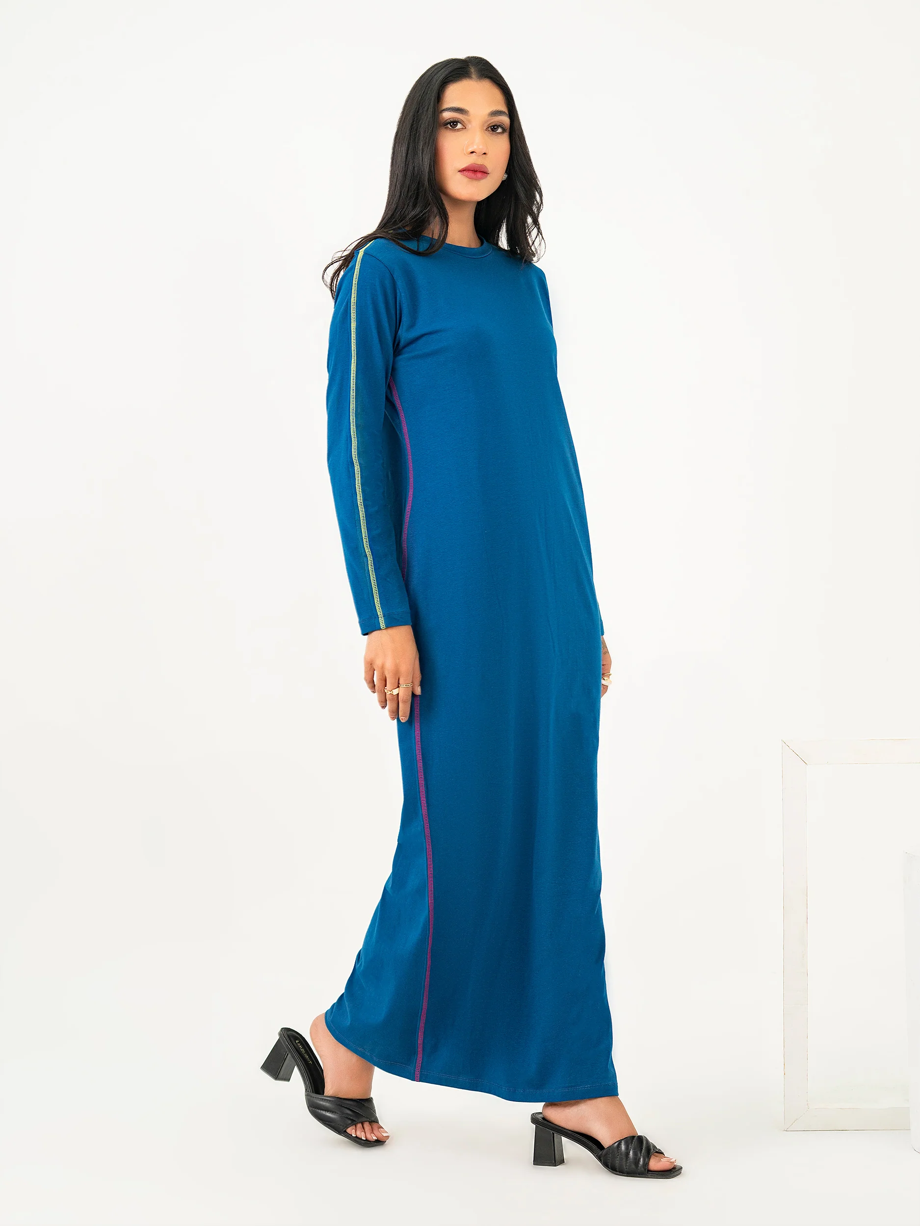 Dyed Jersey Dress - Image 3