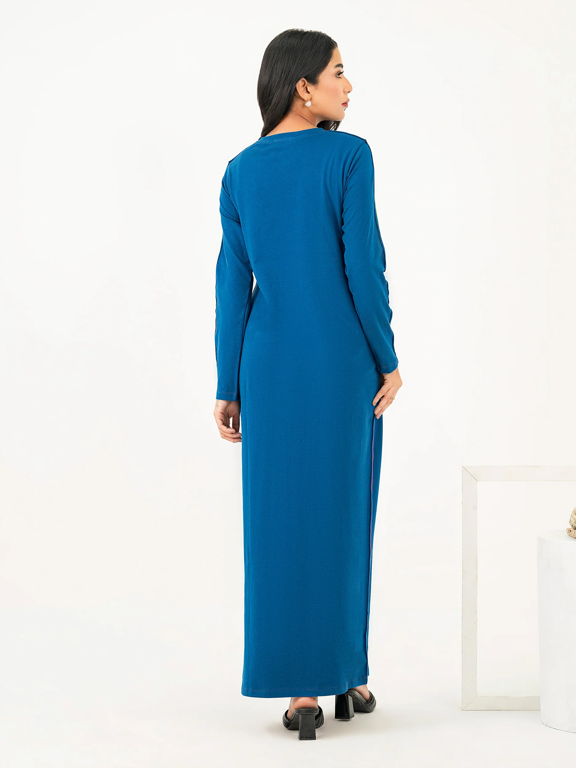 Dyed Jersey Dress - Image 4