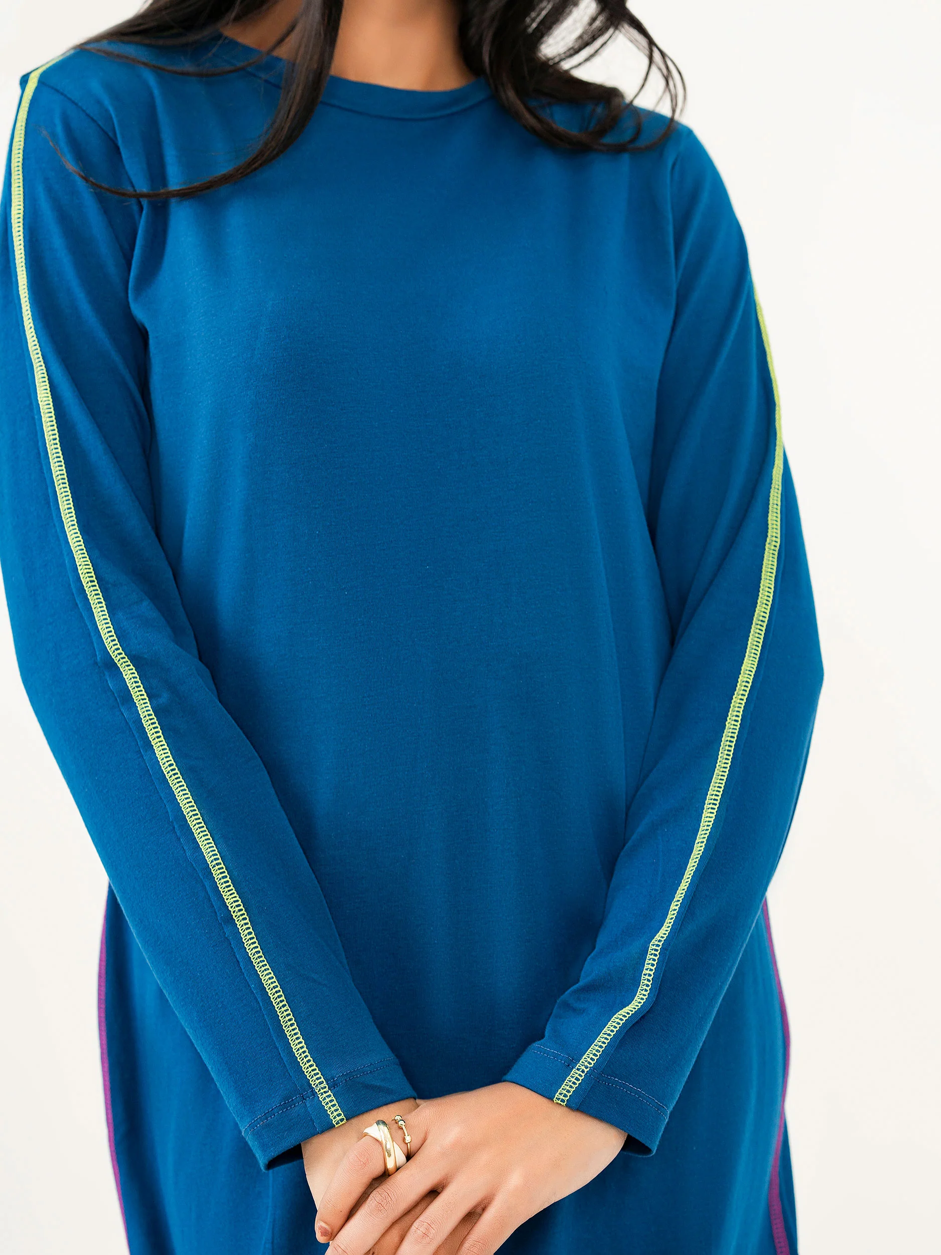 Dyed Jersey Dress - Image 5