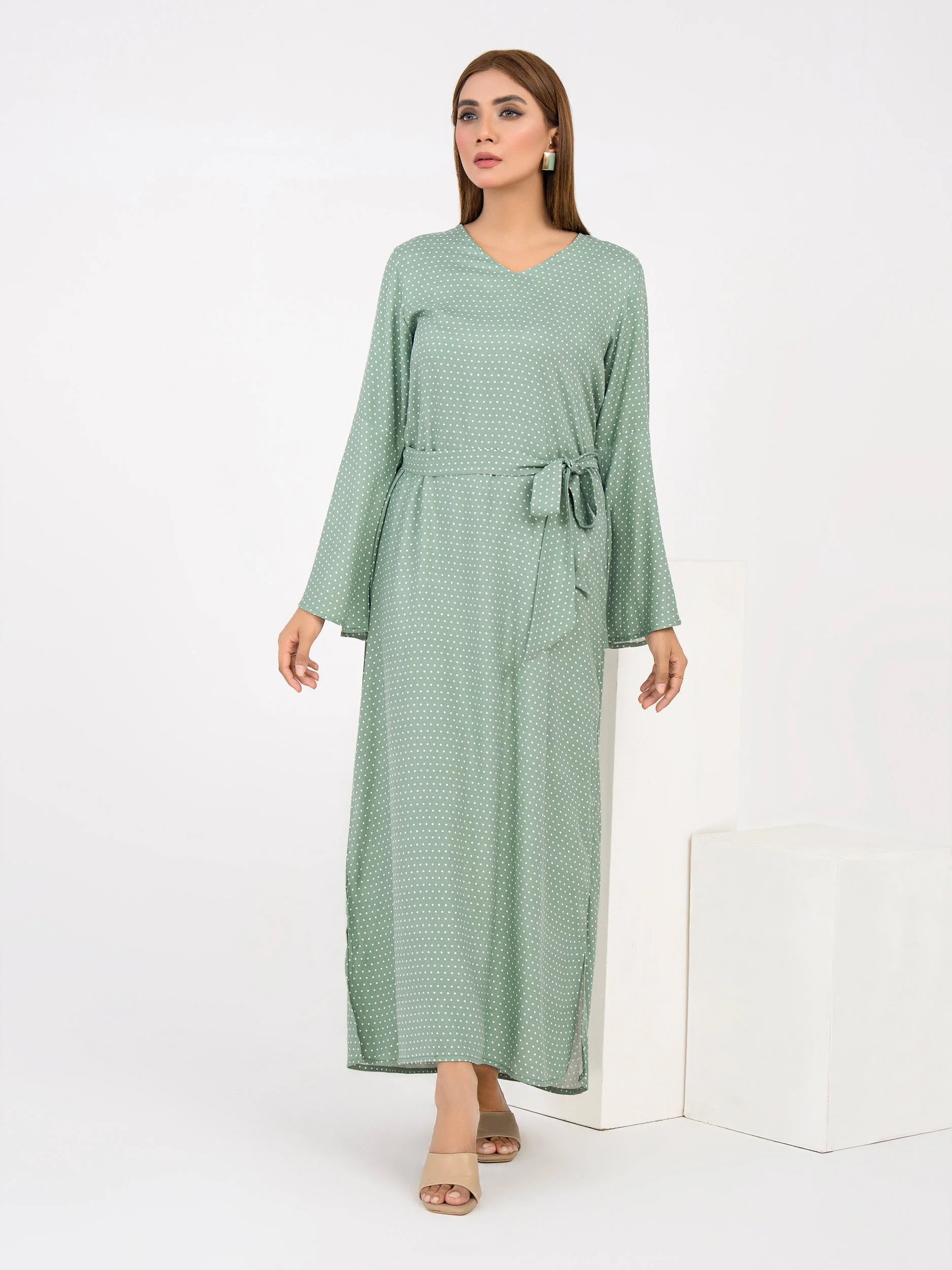 Printed Crepe Dress - Image 2