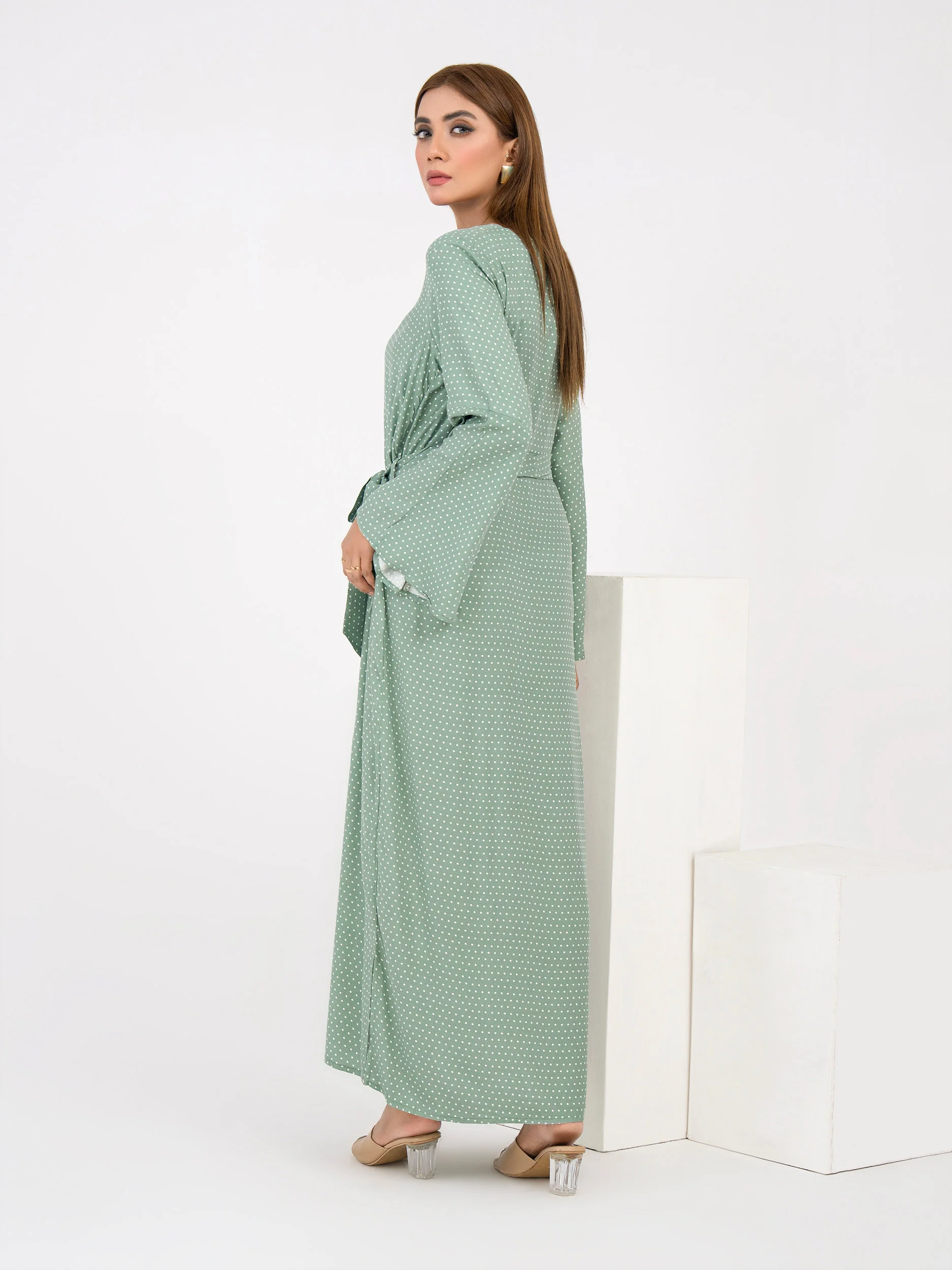 Printed Crepe Dress - Image 5