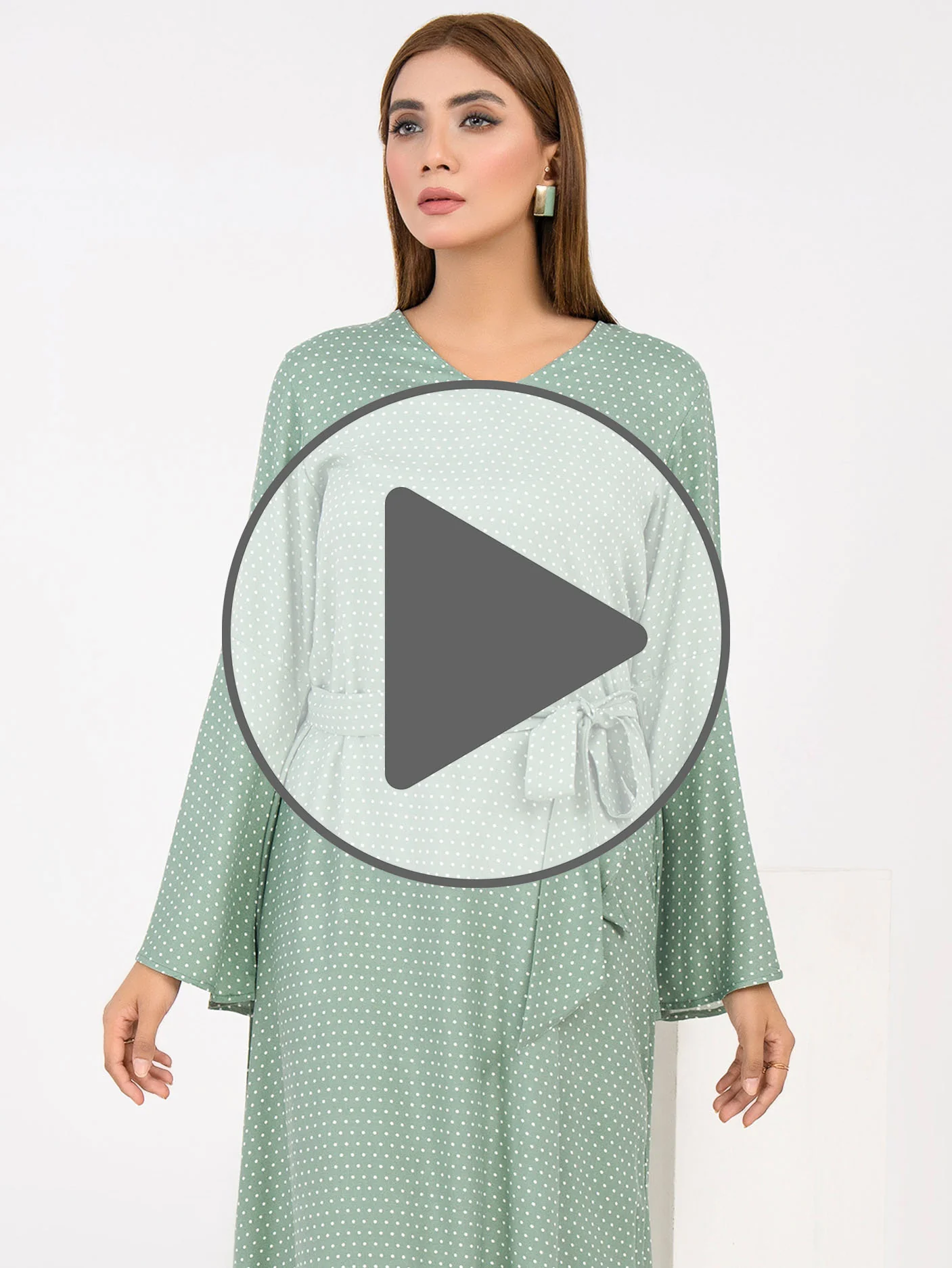 Printed Crepe Dress - Image 8