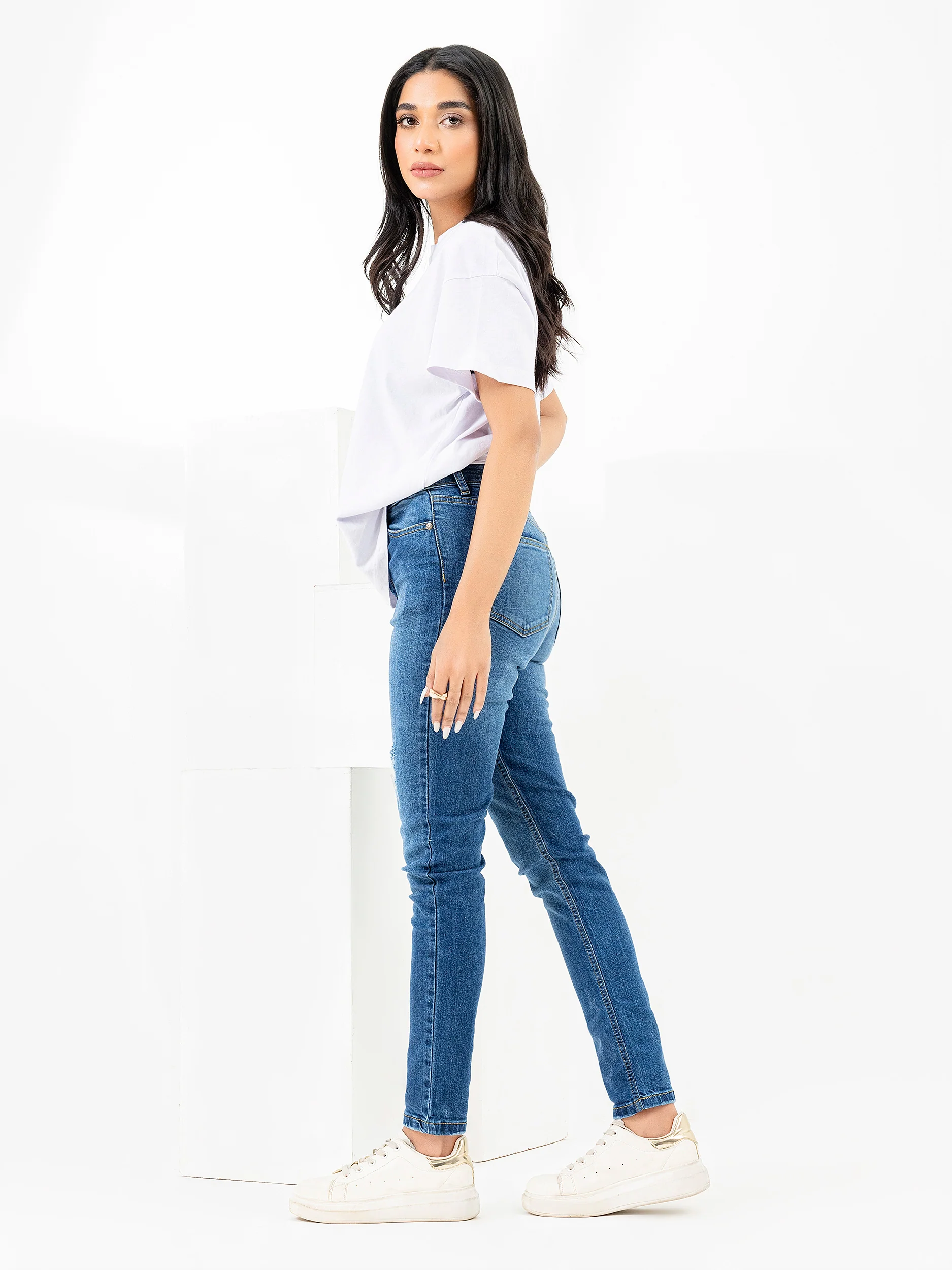 Ripped Skinny Jeans - Image 4