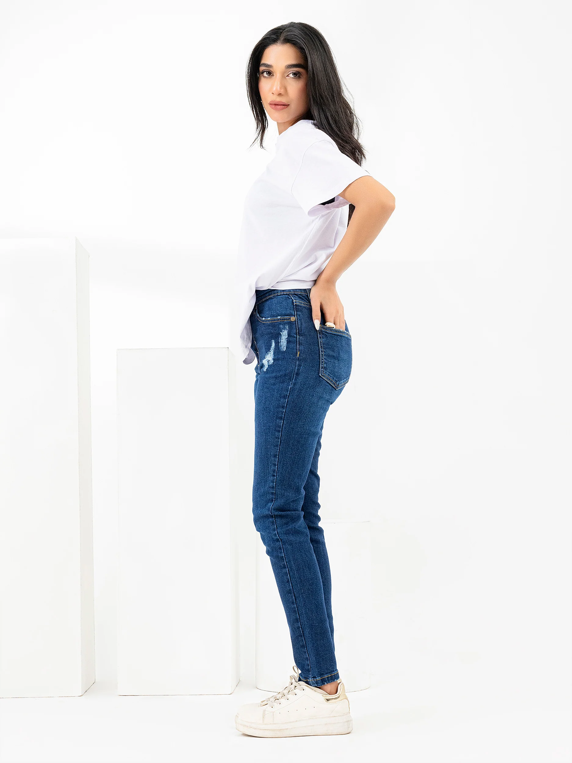 Ripped Skinny Jeans - Image 4