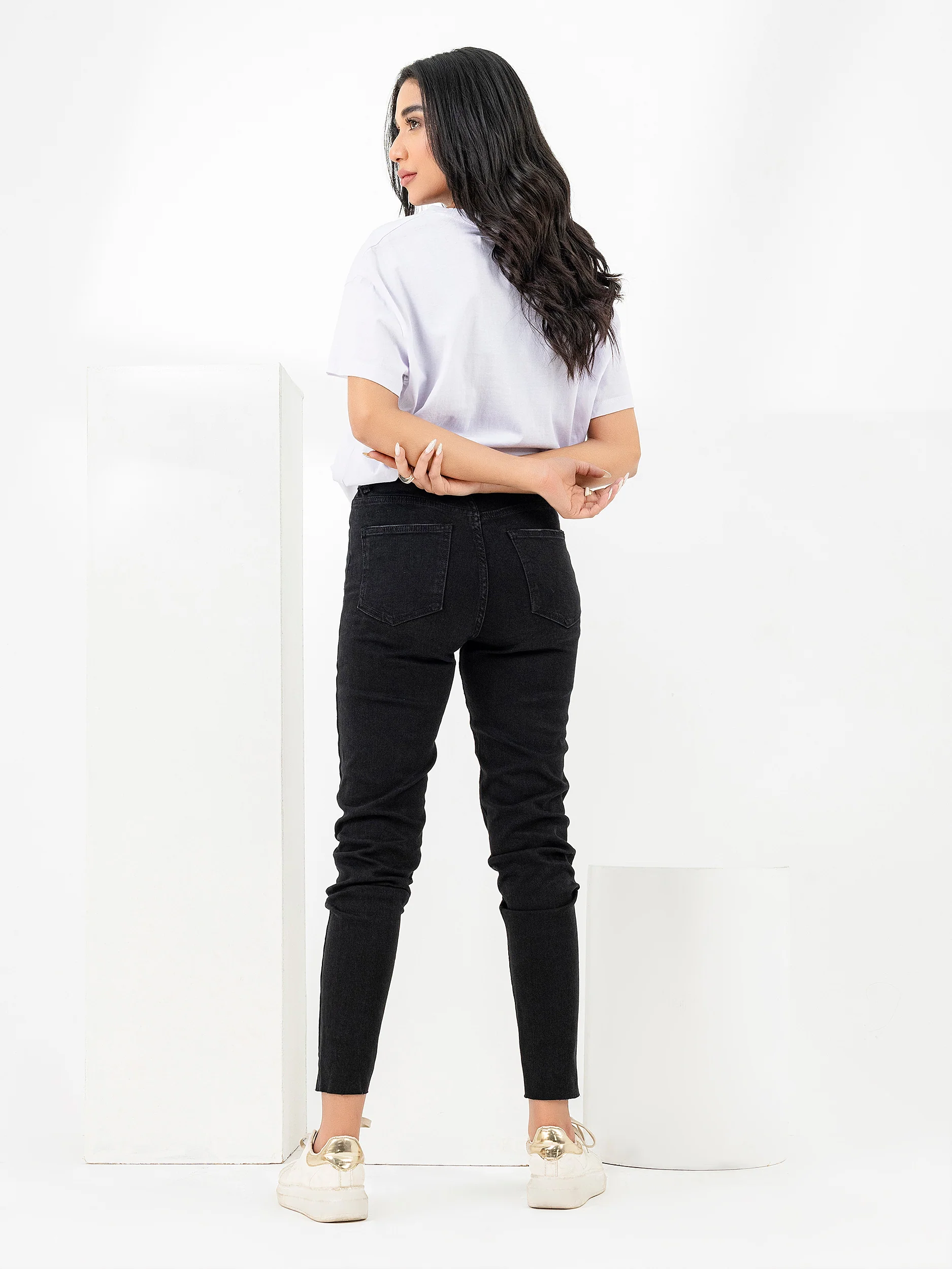Ripped Skinny Leg Jeans - Image 5